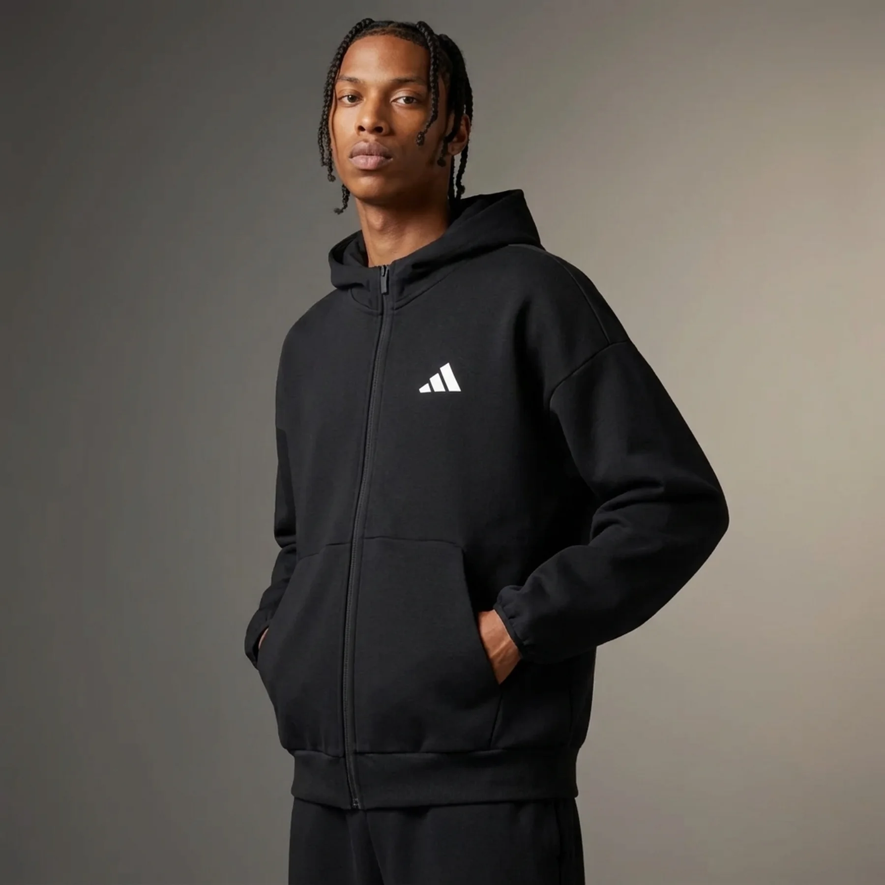 Кофта чоловіча Adidas Future Icons Small Logo Full-Zip (JI8768)
