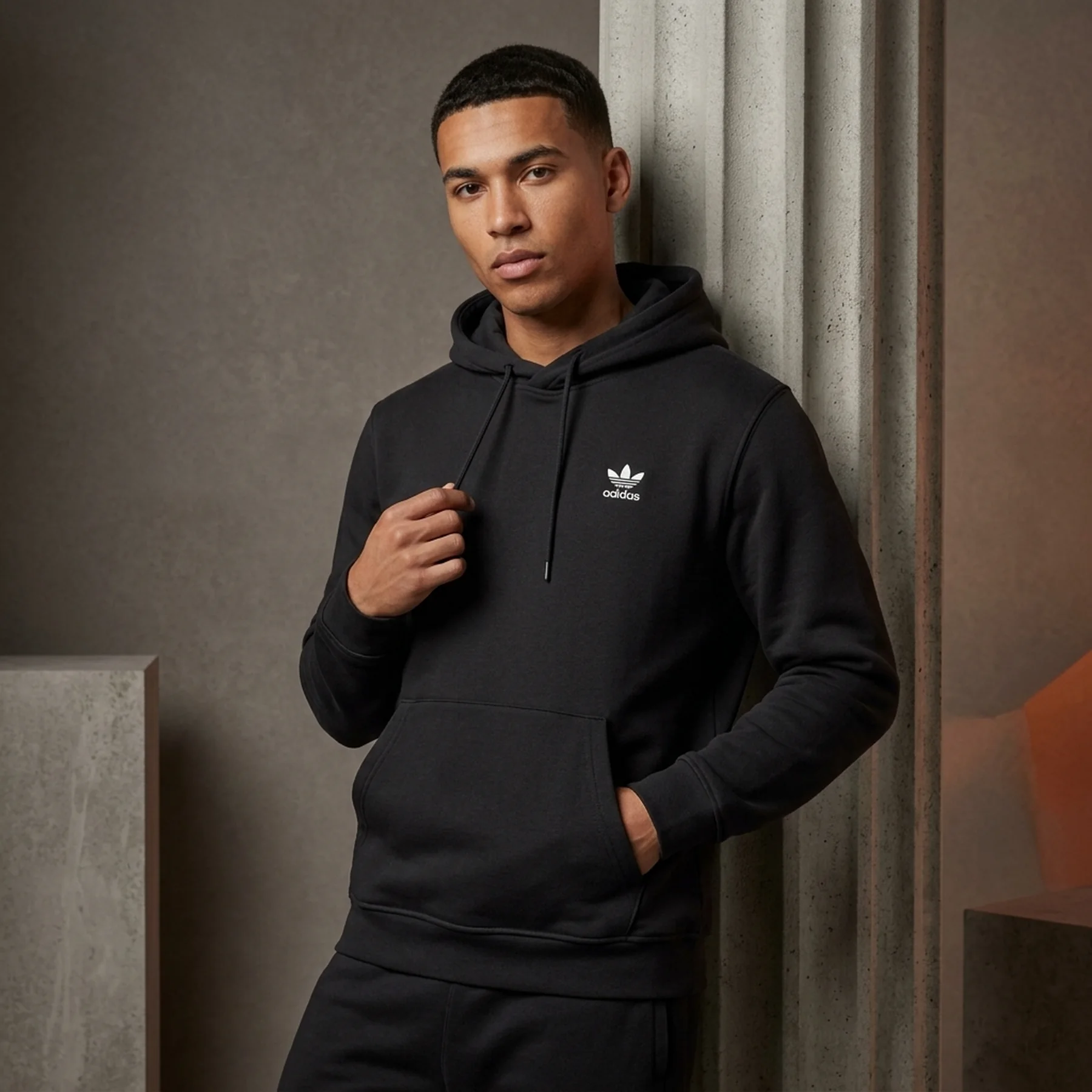 Кофта чоловіча Adidas Trefoil Essentials Black (IY4930)