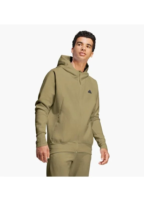 Кофта чоловіча Adidas Z.N.E. Premium Full-Zip Hooded Track Jacket Olive (IN5090)