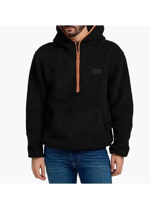 Кофта чоловіча Calvin Klein Jeans Sherpa Zip Neck Hoodie Black (J30J324086)