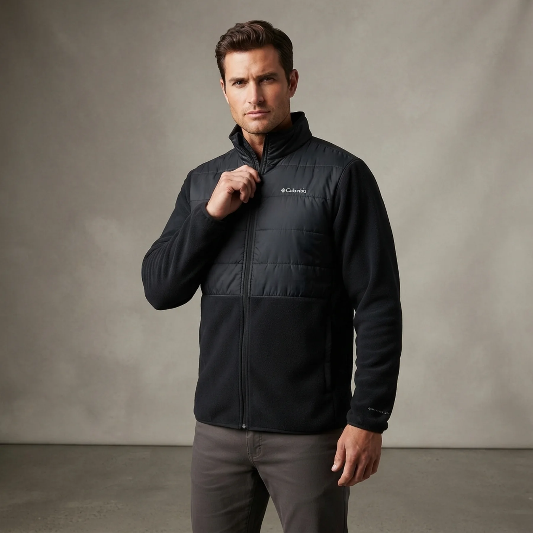 Кофта чоловіча Columbia Basin Butte Fleece Full Zip Black (AO0241-010)