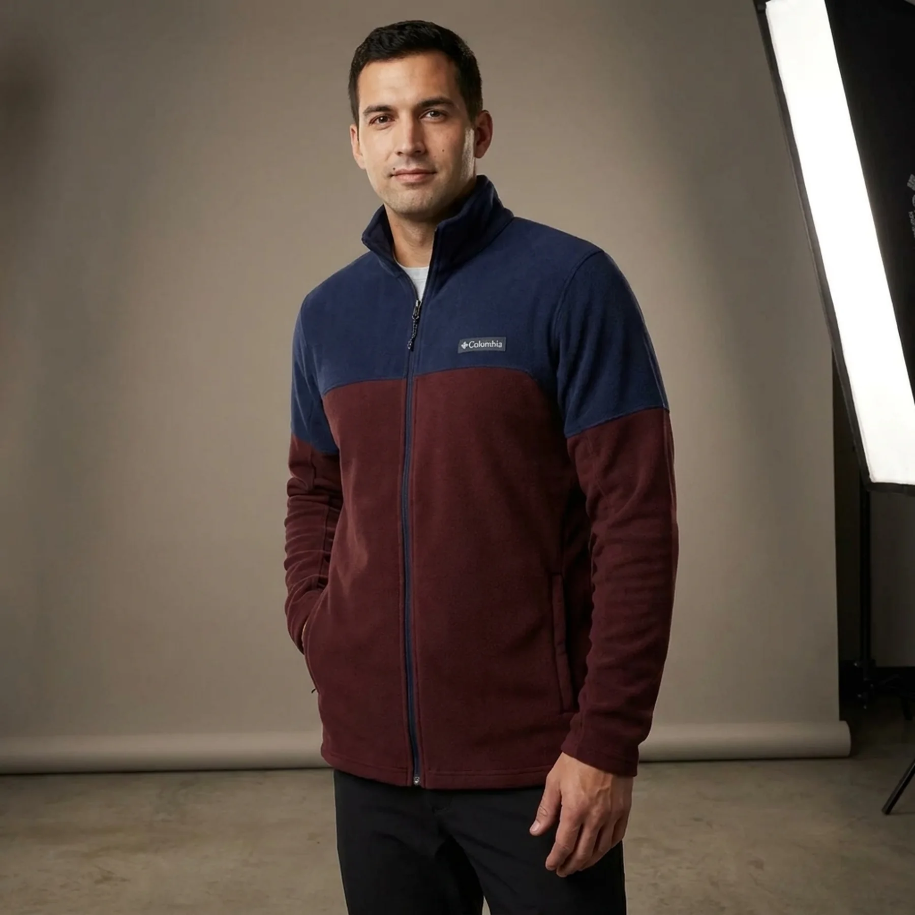 Кофта чоловіча Columbia Basin Trail Iıı Full Zip Bordo/Blue (AO0560-521)