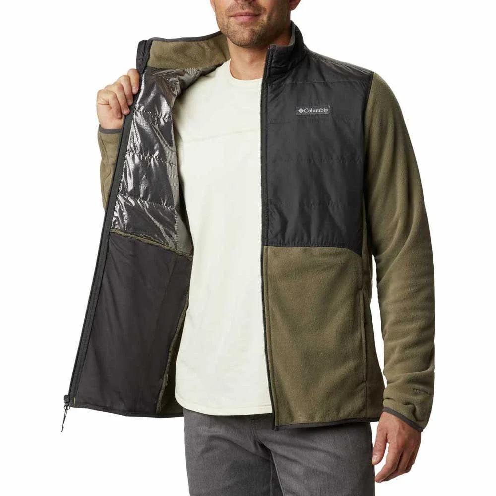 Кофта чоловіча Columbia Jacket Basin Butte Fleece Full Zip Olive/Grey (AO0241-397)