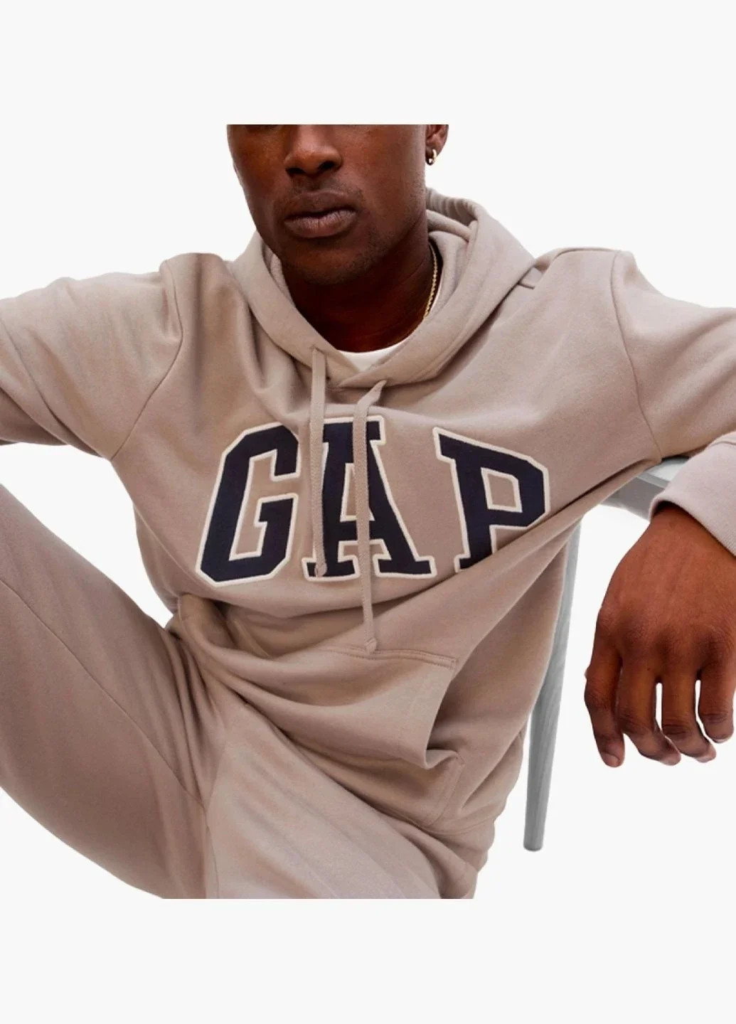 Кофта чоловіча Gap Logo Hoodie Brown (546844471)