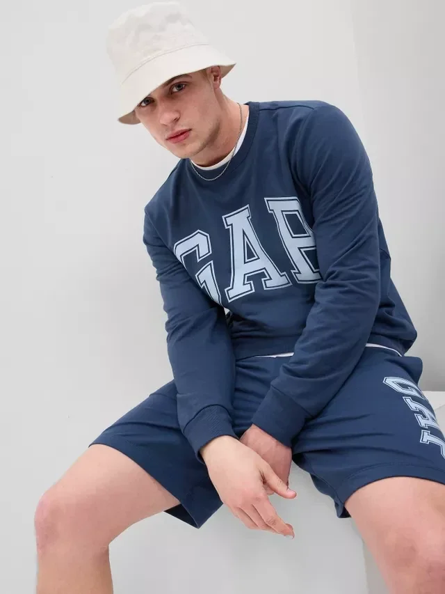 Кофта чоловіча Gap Ntx Logo Db Crew Blue (561835-02)