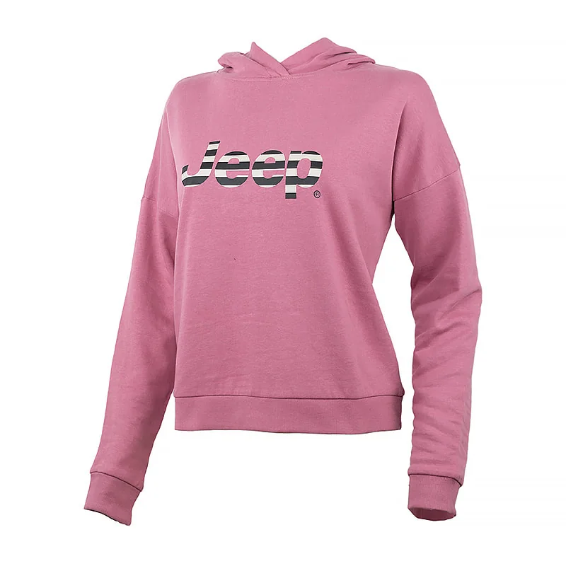 Кофта чоловіча Jeep Hooded Cropped Sweatshirt Striped Print Pink (O102609-P490)