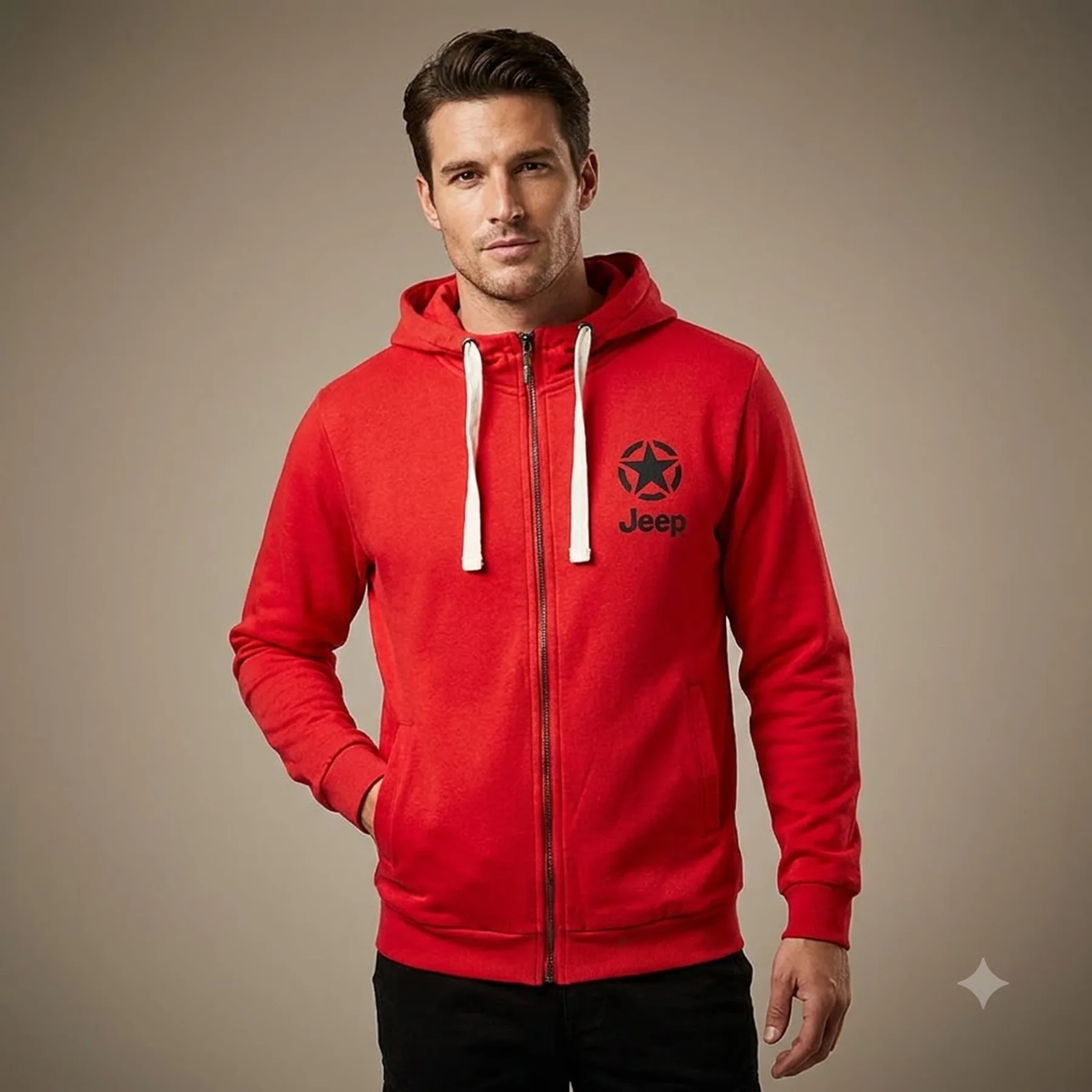 Кофта чоловіча Jeep Hooded Sweatshirt Full Zip (O102572-R699)