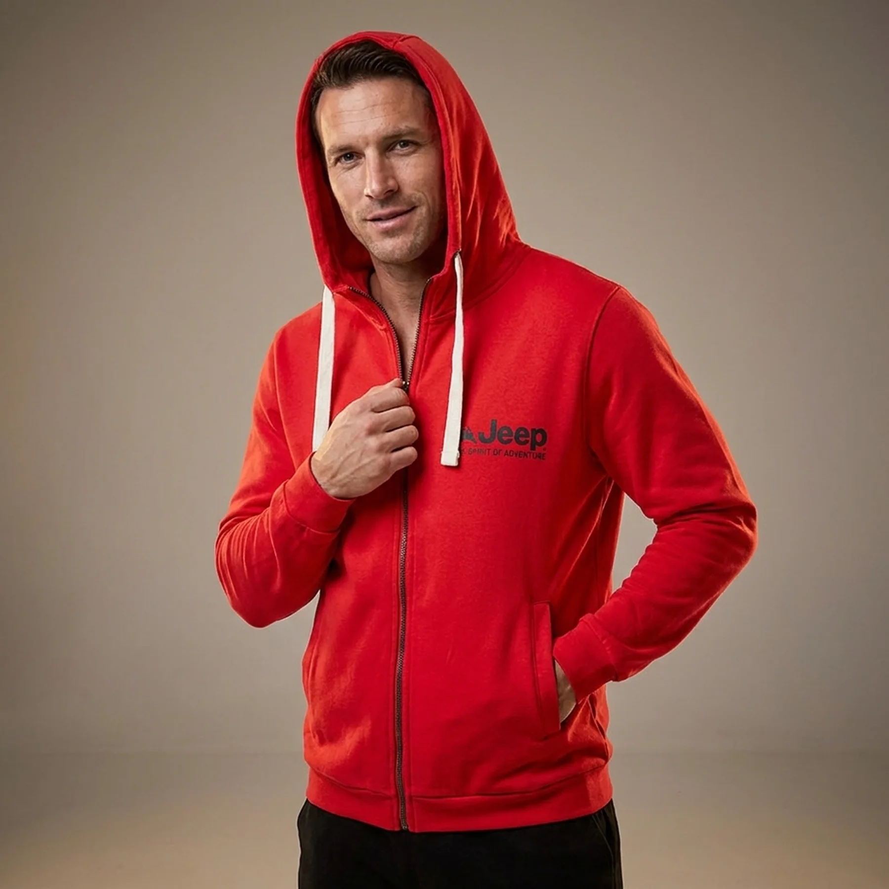 Кофта чоловіча Jeep Hooded Sweatshirt Full Zip The Spirit Of Adventure (O102570-R699)
