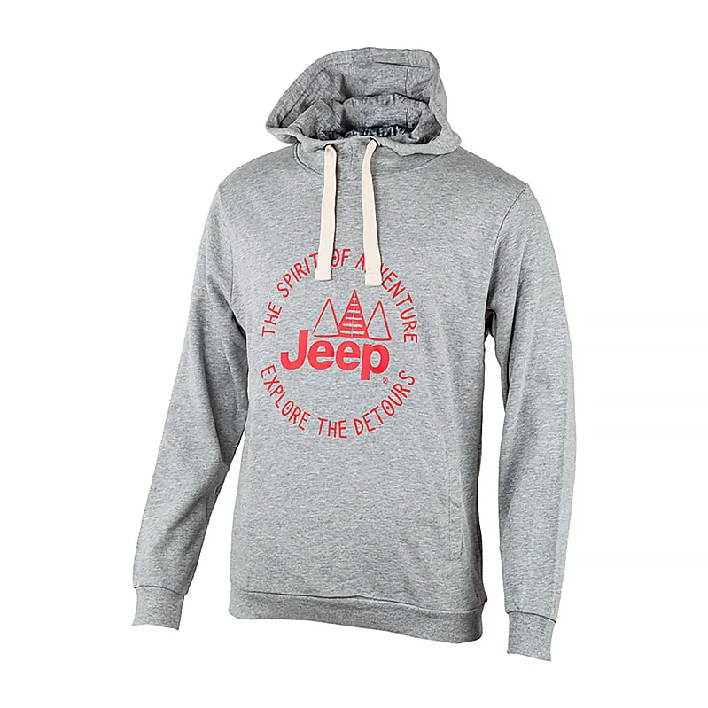 Кофта чоловіча Jeep Hooded Sweatshirt The Spirit Of Adventure Grey (O102567-J866)
