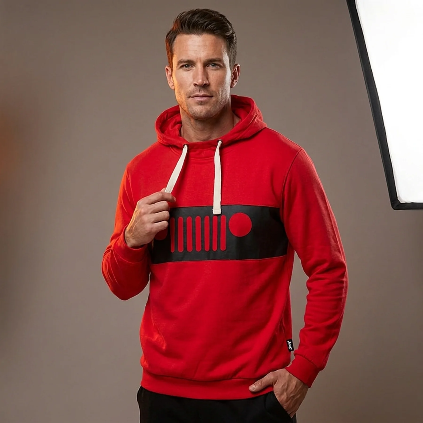 Кофта чоловіча Jeep Ooded Sweatshirt Grille Print (O102565-R699)