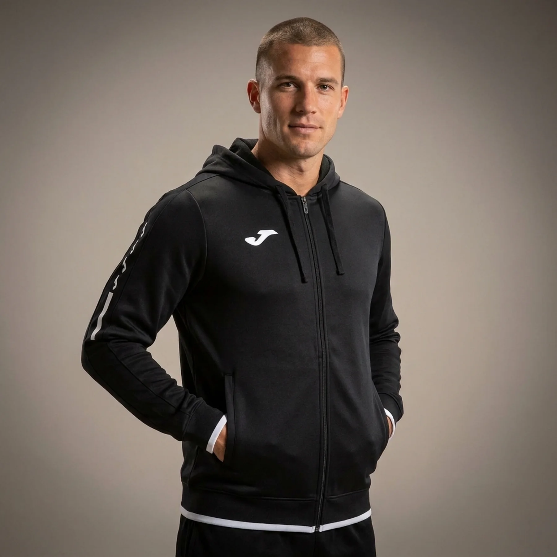 Кофта чоловіча Joma Con Capucha Olimpiada Black (103707.100)