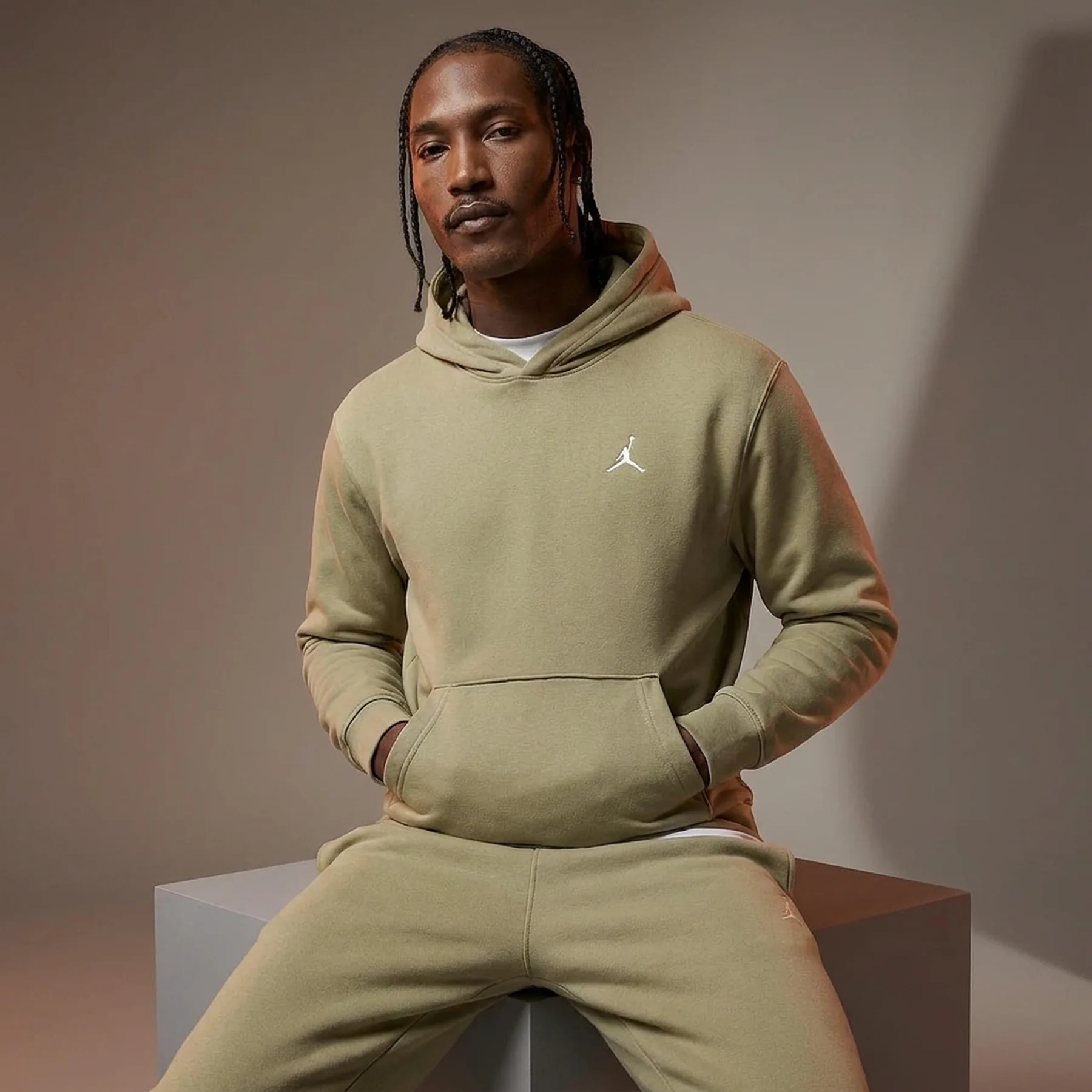 Кофта чоловіча Jordan Air Jordan Brooklyn Fleece Olive (FV7281-205)