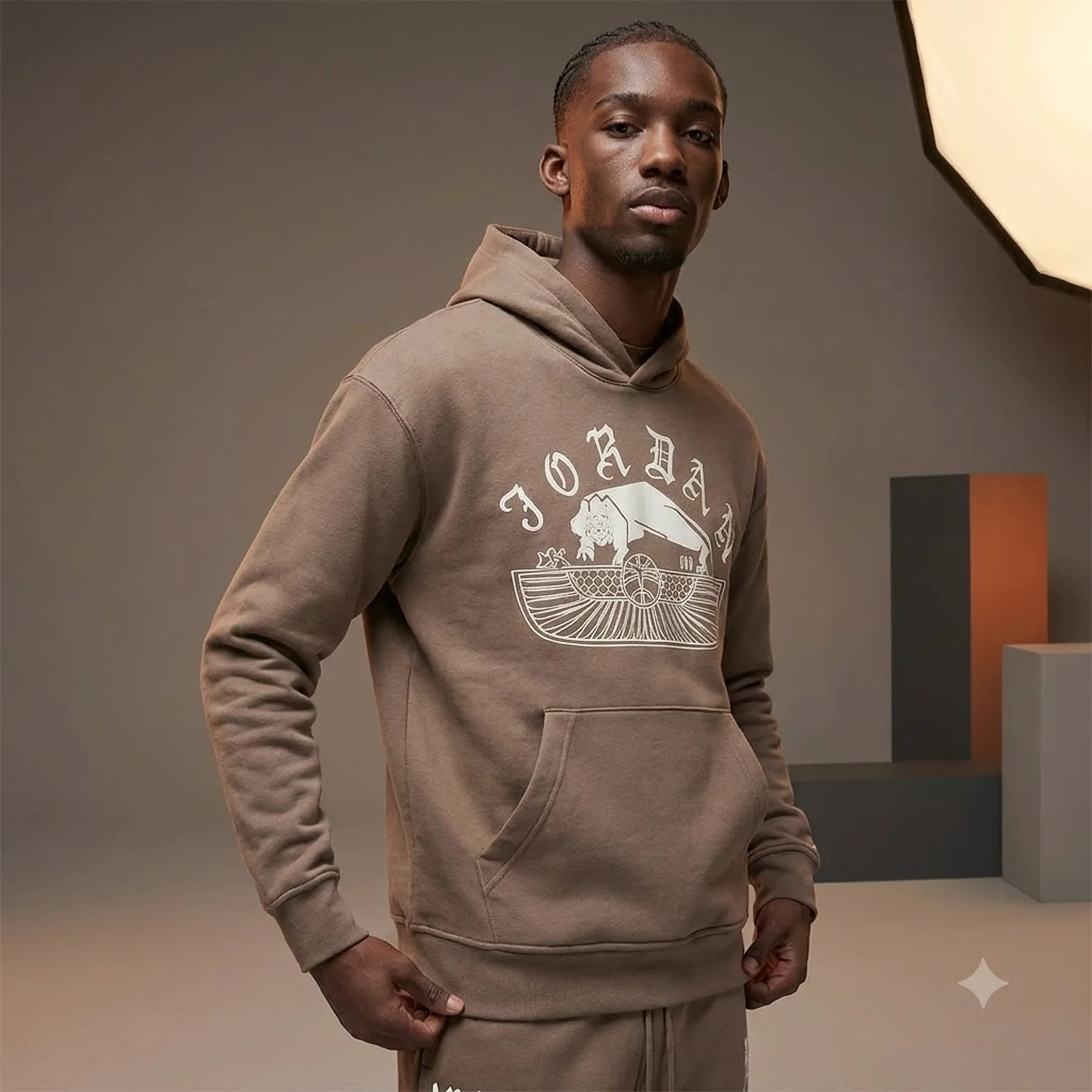 Кофта чоловіча Jordan Artist Series By Umar Rashid Brown Dv7571-274 (DV7571-274)