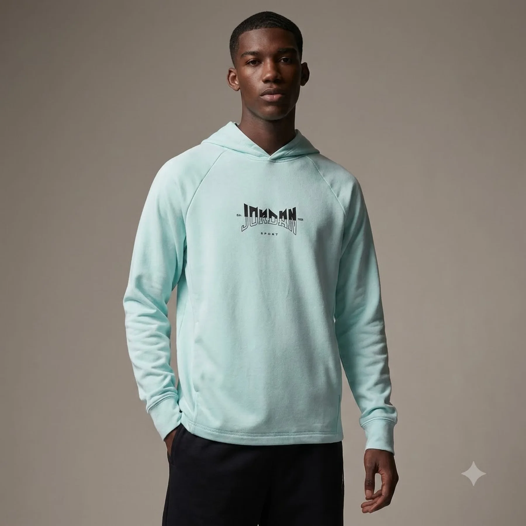 Кофта чоловіча Jordan Dri-Fit Sport Graphic Fleece Pullover Hoodie Light Blue (FQ6808-346)