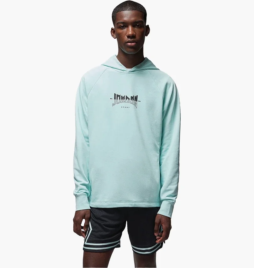 Кофта чоловіча Jordan Dri-Fit Sport Graphic Fleece Pullover Hoodie Light Blue (FQ6808-346)