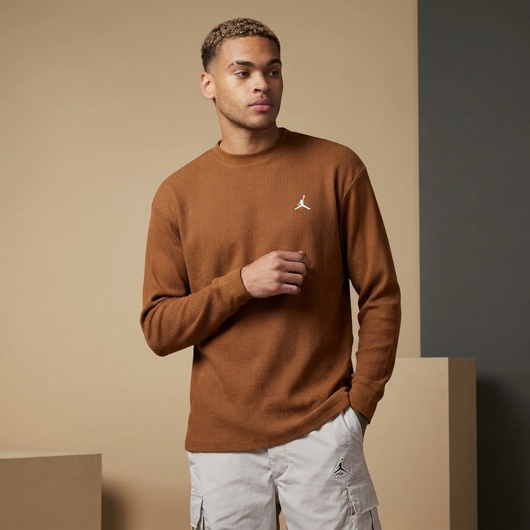 Кофта чоловіча Jordan Ess Waffle Sweatshirt (FD7461-281)