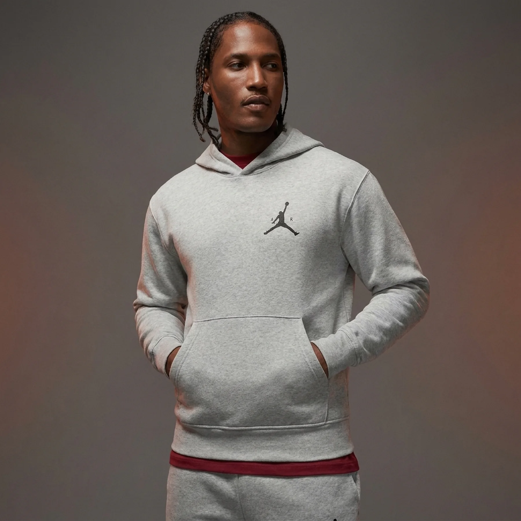 Кофта чоловіча Jordan Jumpman Fleece Grey (IM9795-050)