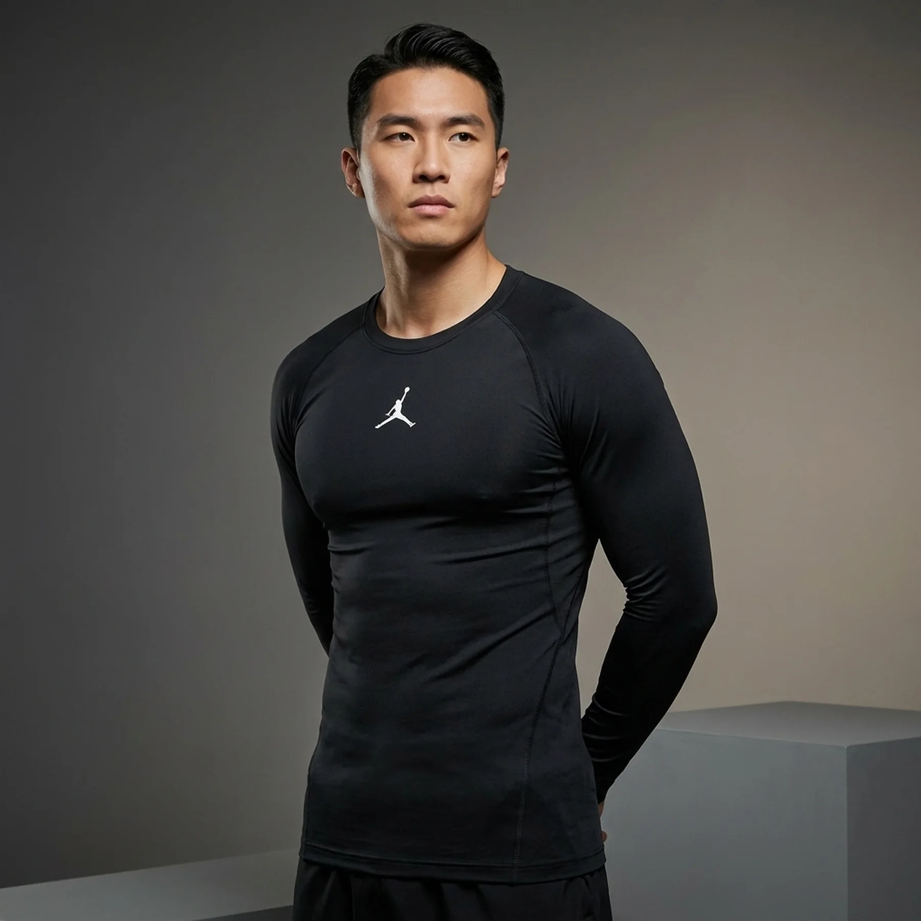 Кофта чоловіча Jordan M Df Sprt Ls Baselayer Black (HQ8683-010)