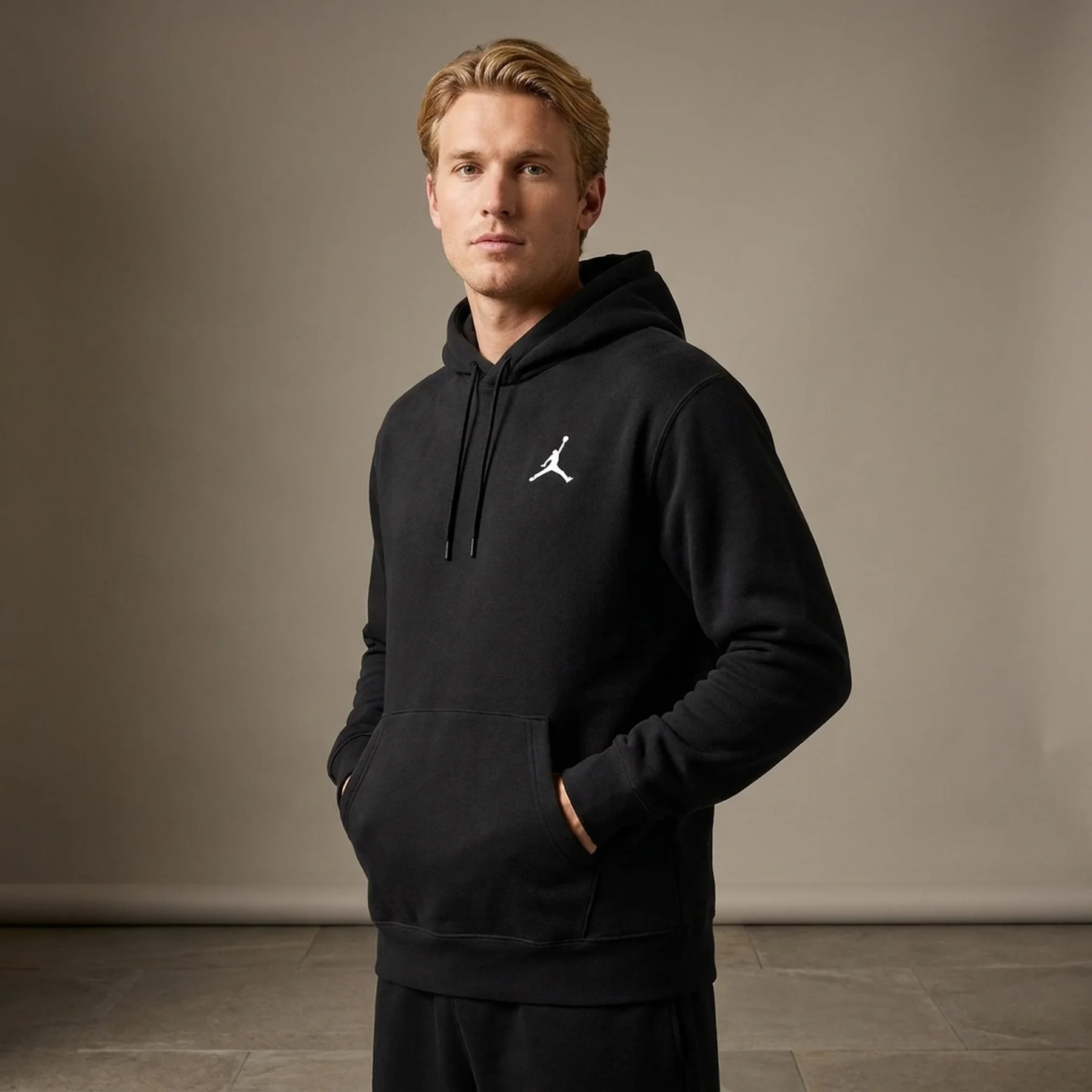 Кофта чоловіча Jordan M J Ess Flc Po Hoodie (DQ7466-010)