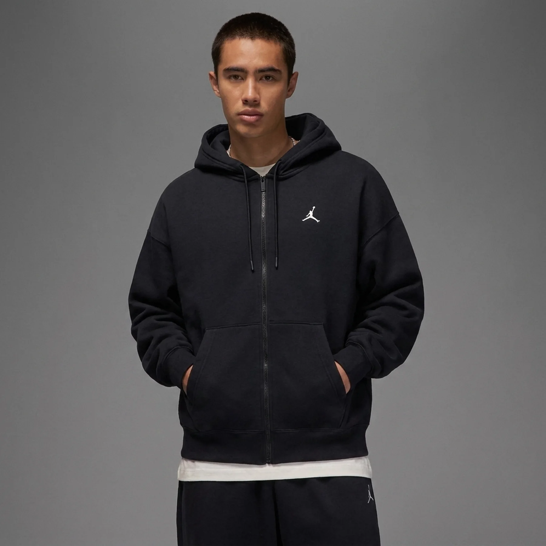 Кофта чоловіча Jordan Ovs Fz Black (IB7231-010)