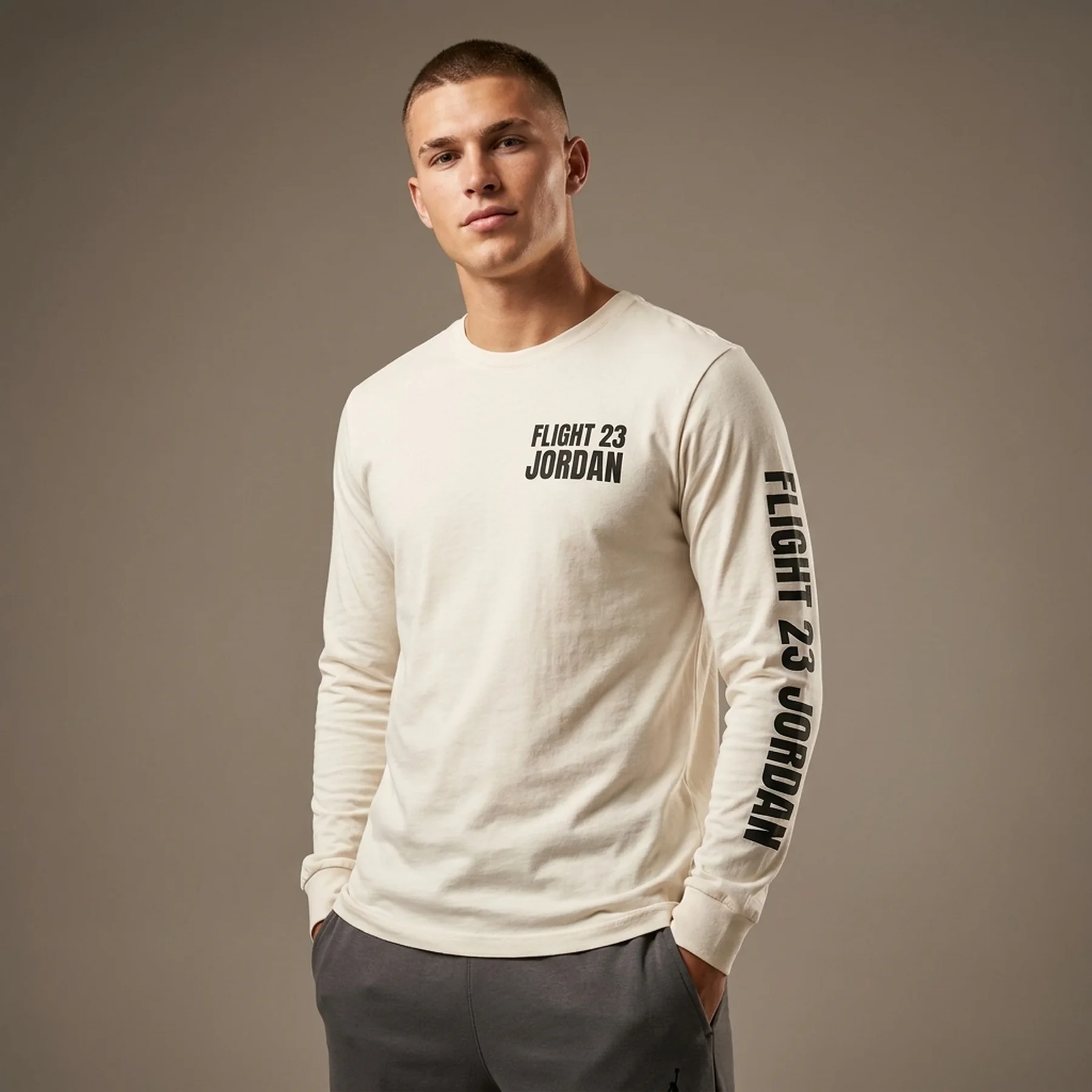 Кофта чоловіча Jordan T-Shirt Mvp Beige (FZ1971-133)