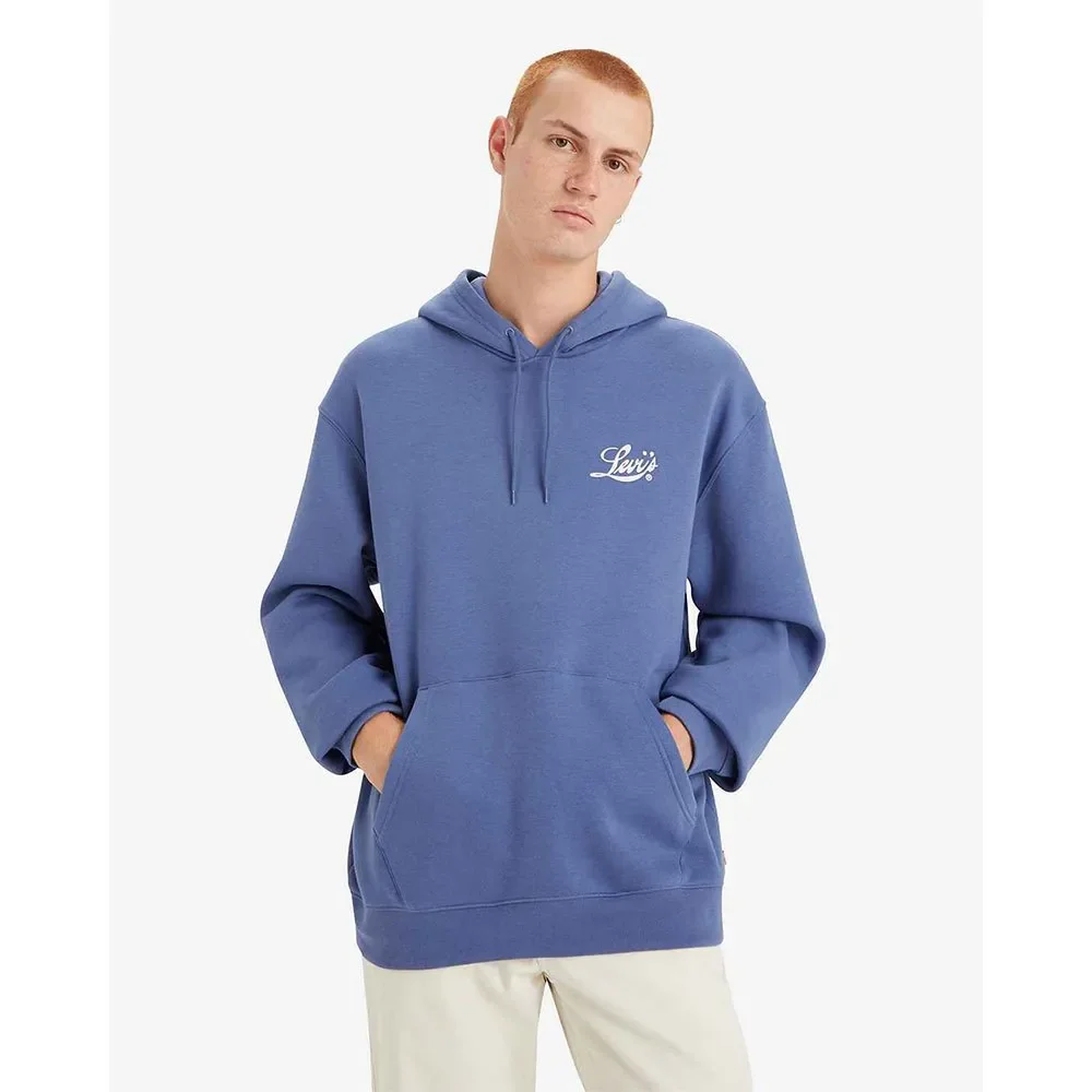 Кофта чоловіча Levi's Relaxed Fit Graphic Hoodie Blue (384790296)