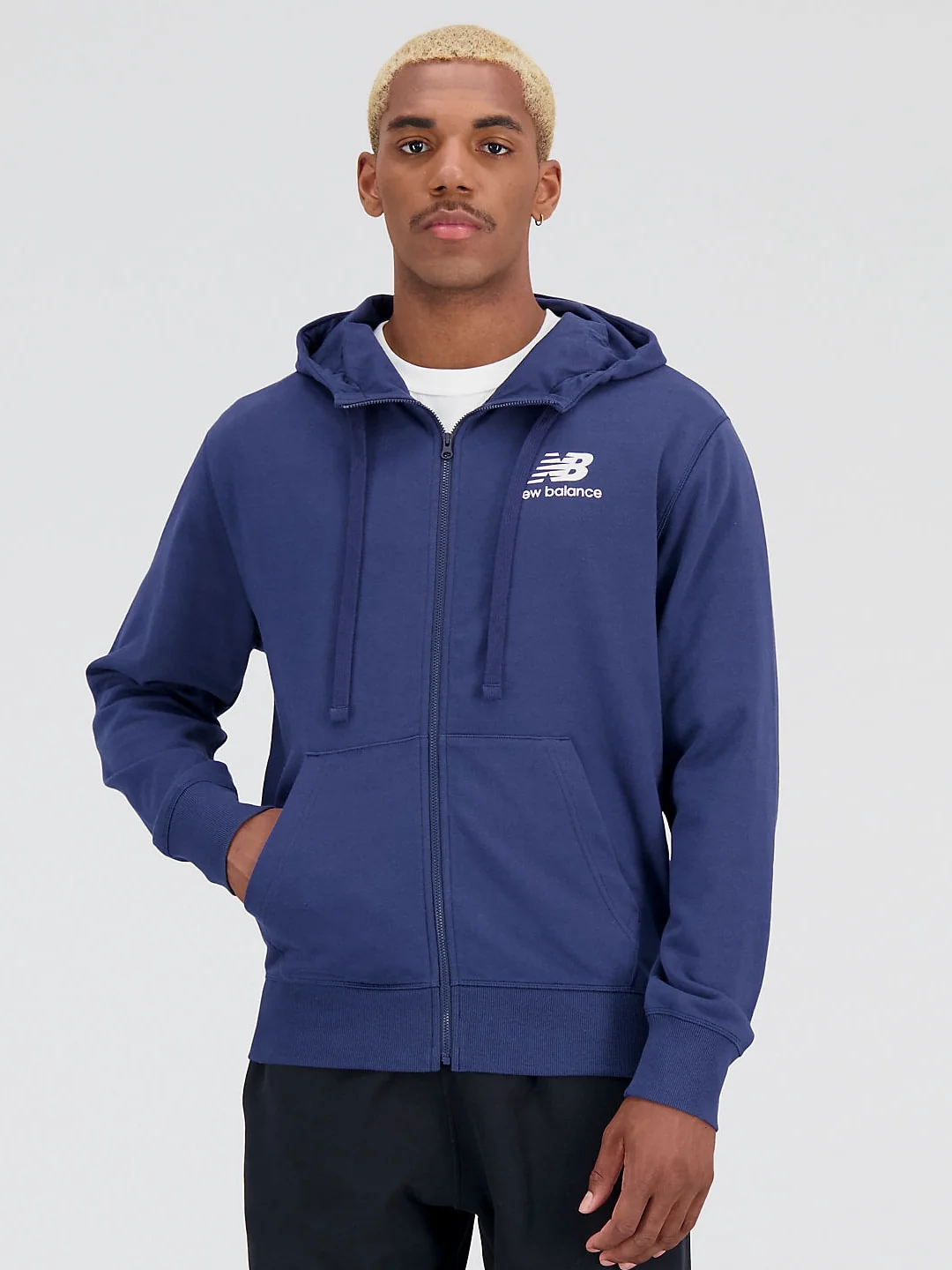 Кофта чоловіча New Balance Essentials Stacked Logo Fz (MJ31536NNY)