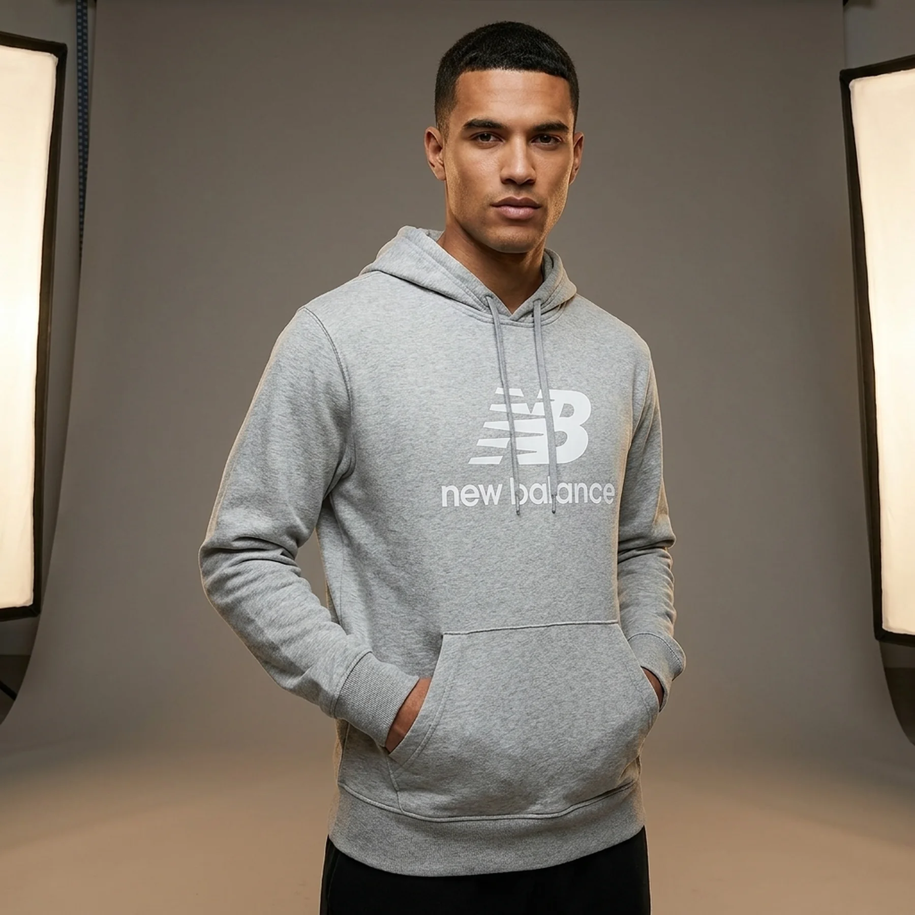 Кофта чоловіча New Balance Stacked Logo (MT41501AG)