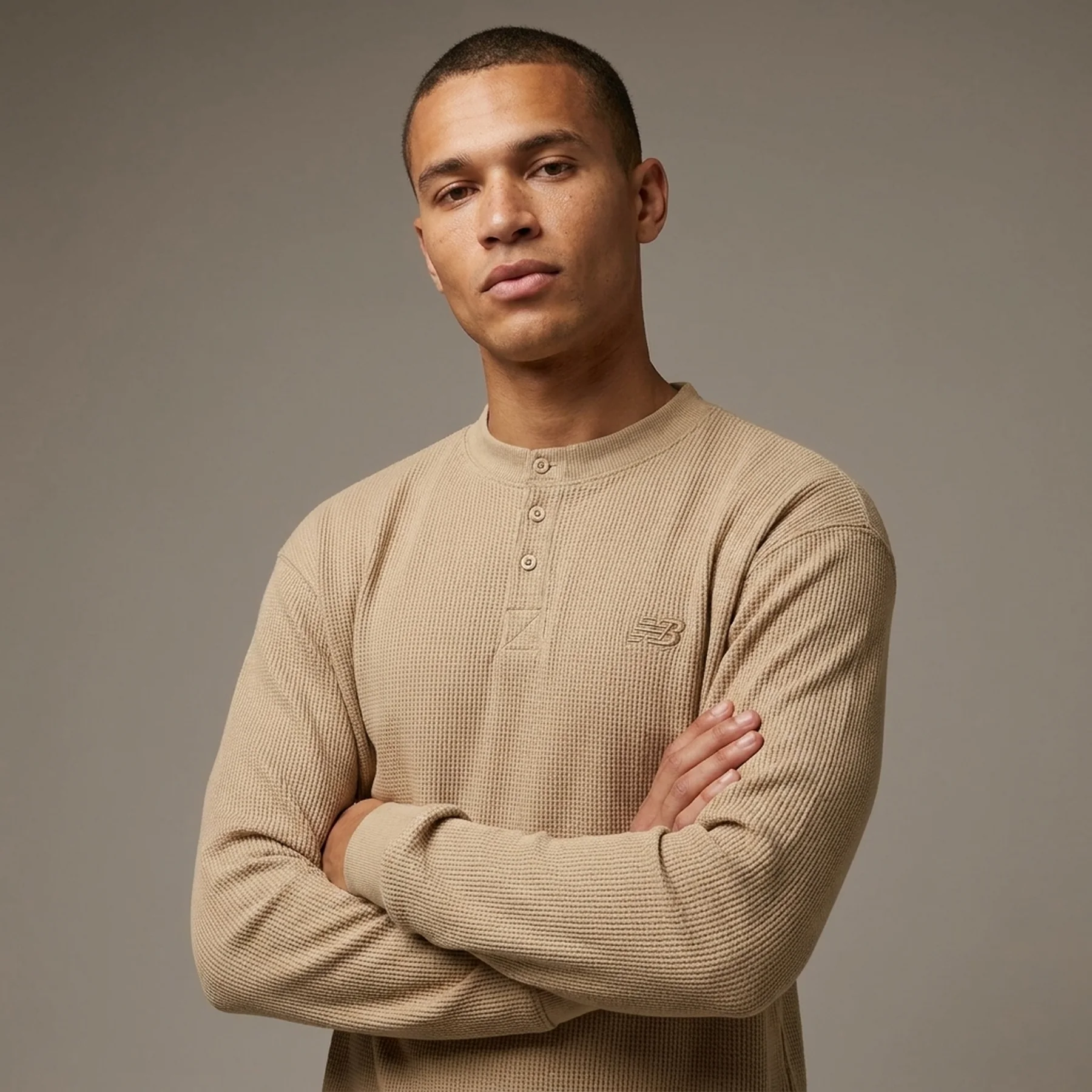 Кофта чоловіча New Balance Waffle Knit Long Sleeve (MT43514SOT)