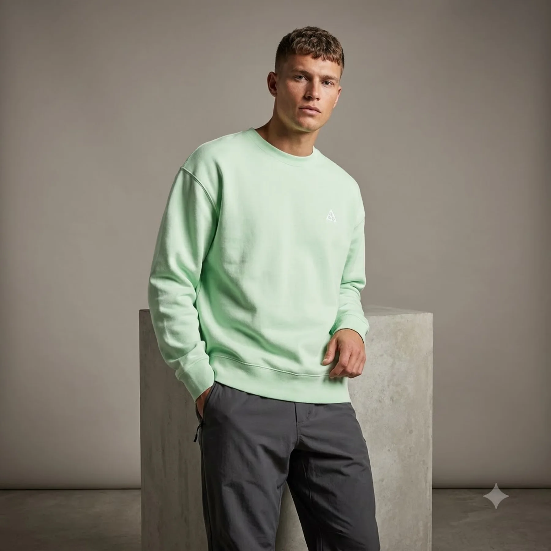 Кофта чоловіча Nike Acg Crewneck Vapor Green (DX9611-376)