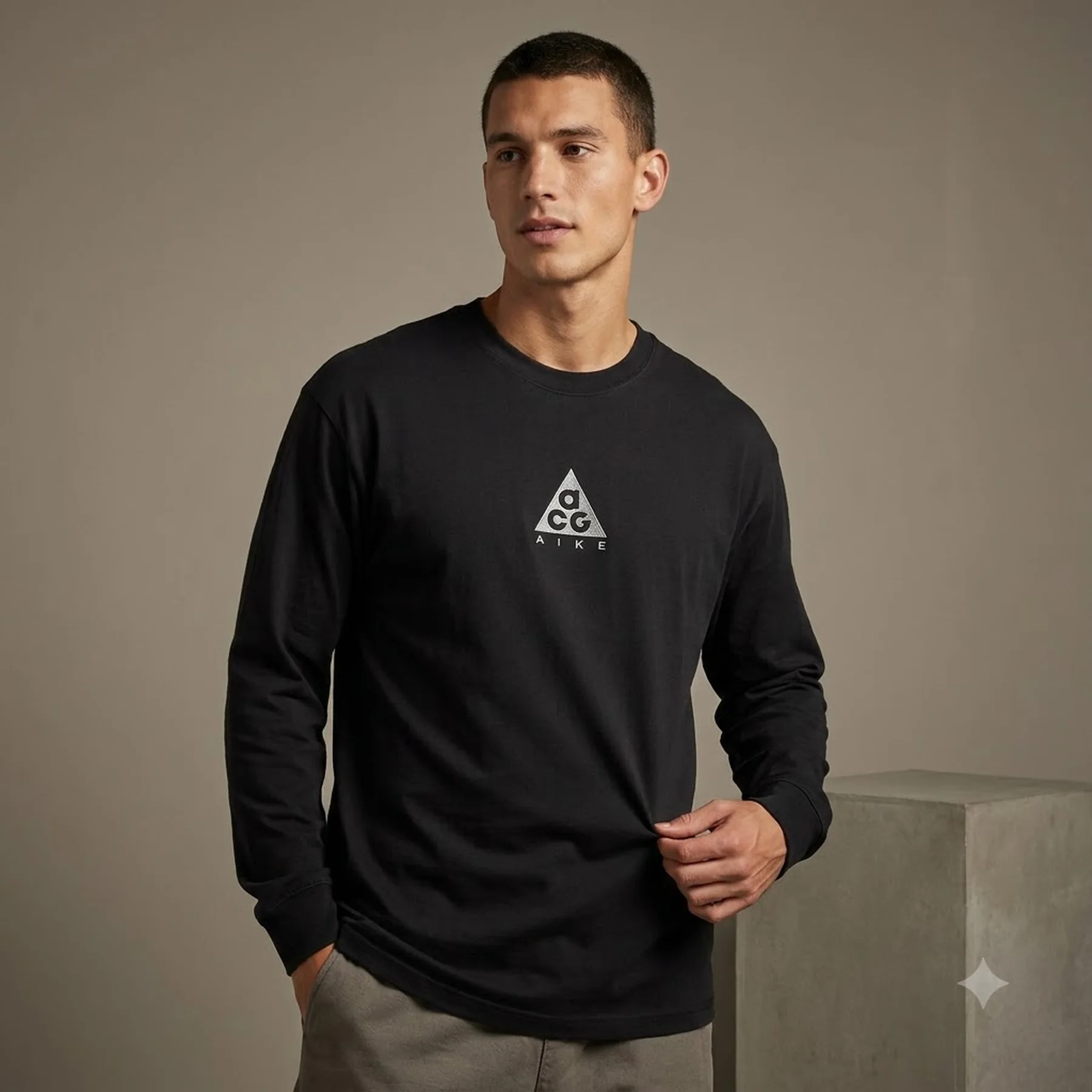 Кофта чоловіча Nike Acg Lungs Long-Sleeve T-Shirt Black (DR7753-011)