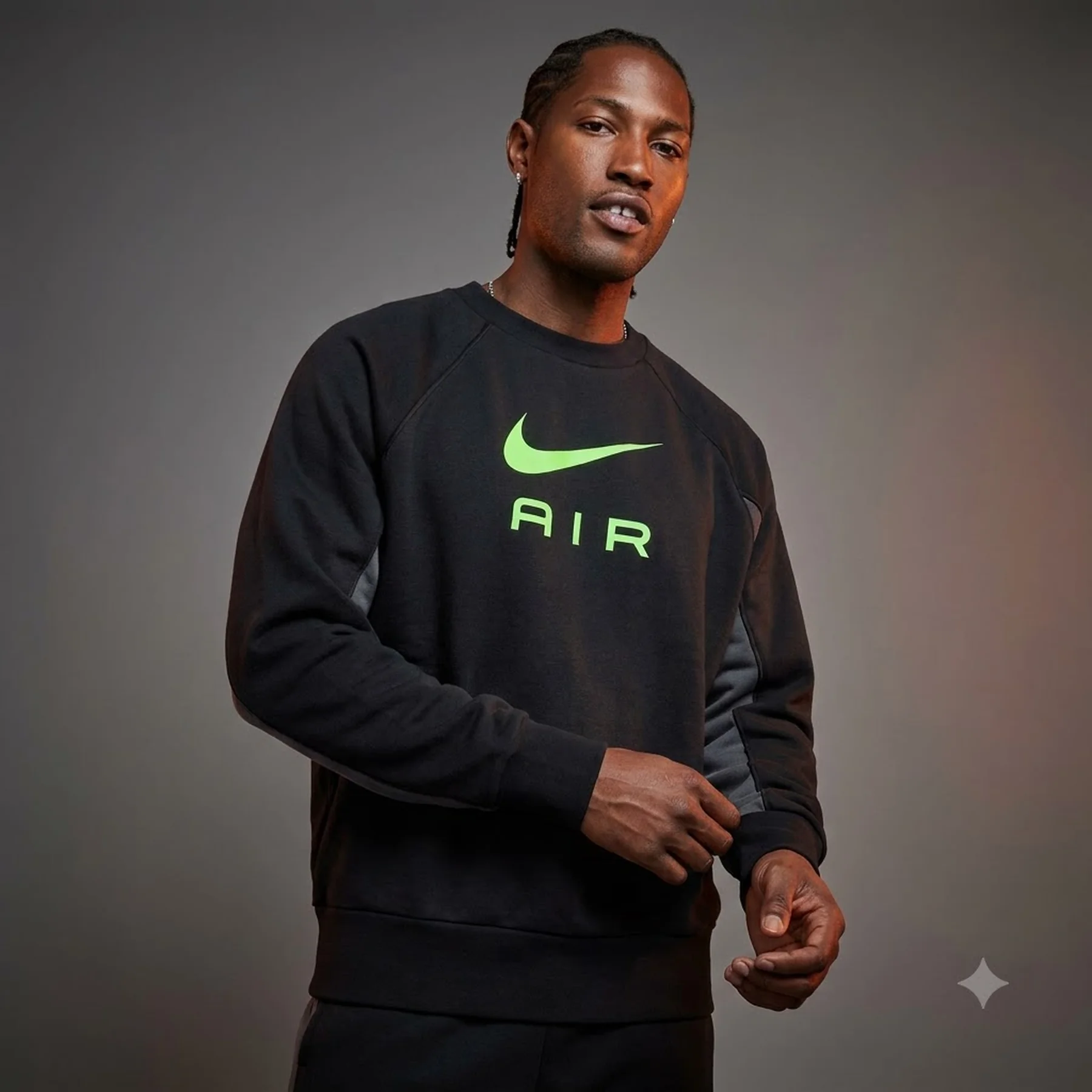 Кофта чоловіча Nike Air Ft Crew (DQ4205-011)