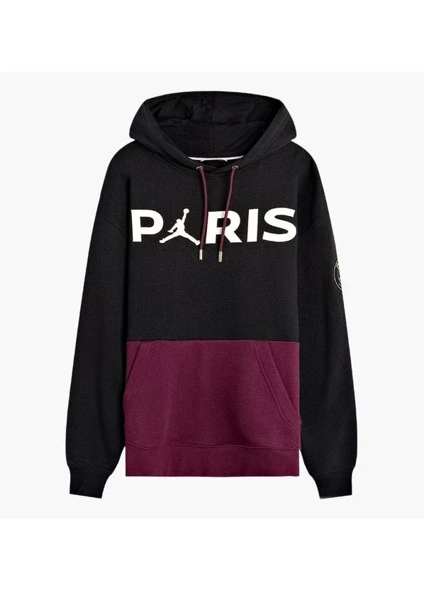 Кофта чоловіча Nike Air Jordan X Psg Fleece Pullover Hoodie Black Bordeaux (CK9773-010)