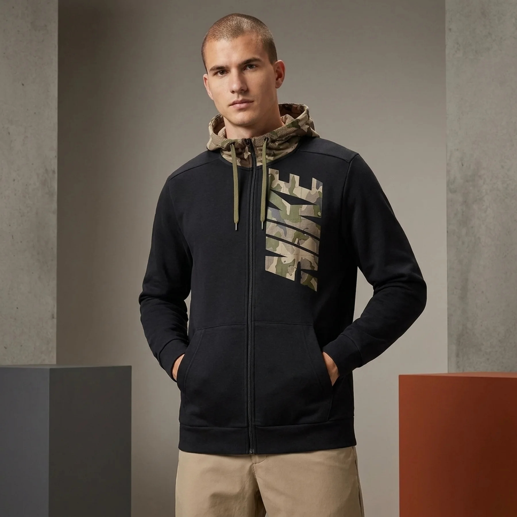 Кофта чоловіча Nike Camo Hoodie (DD1733-010)