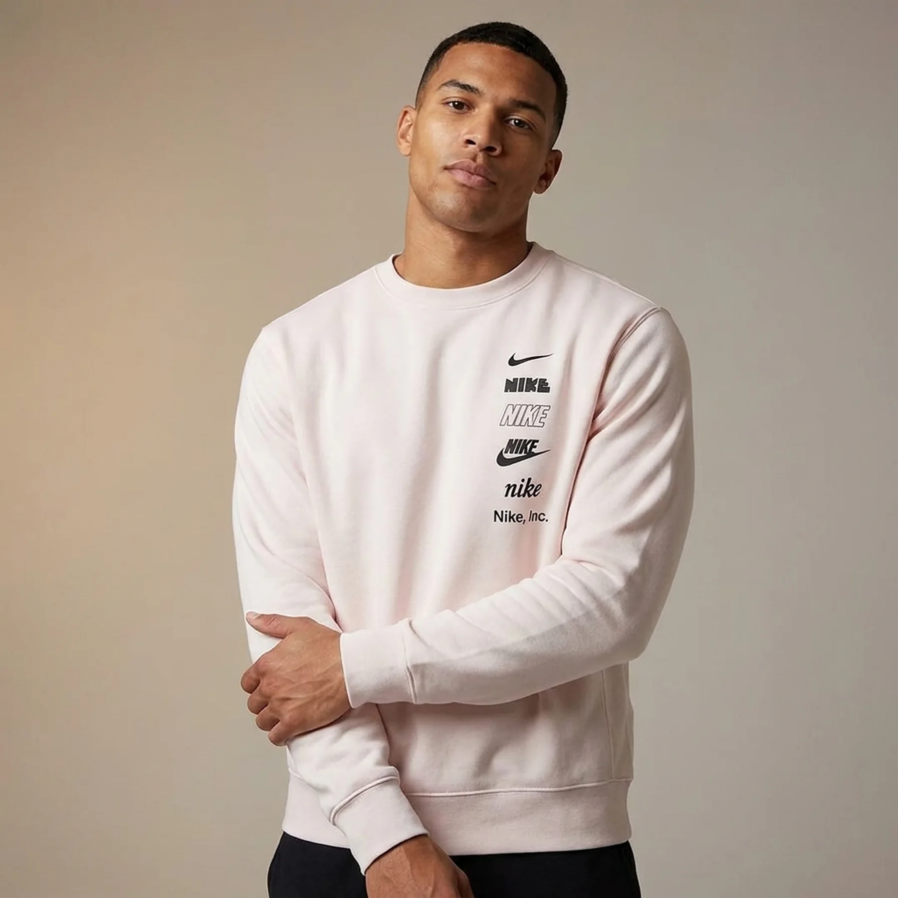 Кофта чоловіча Nike Club + Bb Crew Mlogo (DX0781-010)