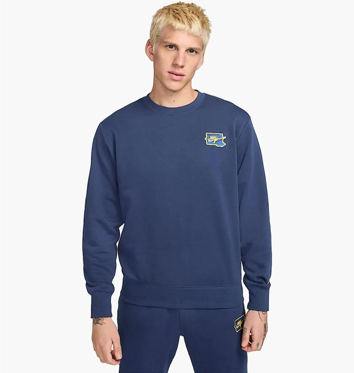 Кофта чоловіча Nike Club Crew Blue (FZ0764-410)