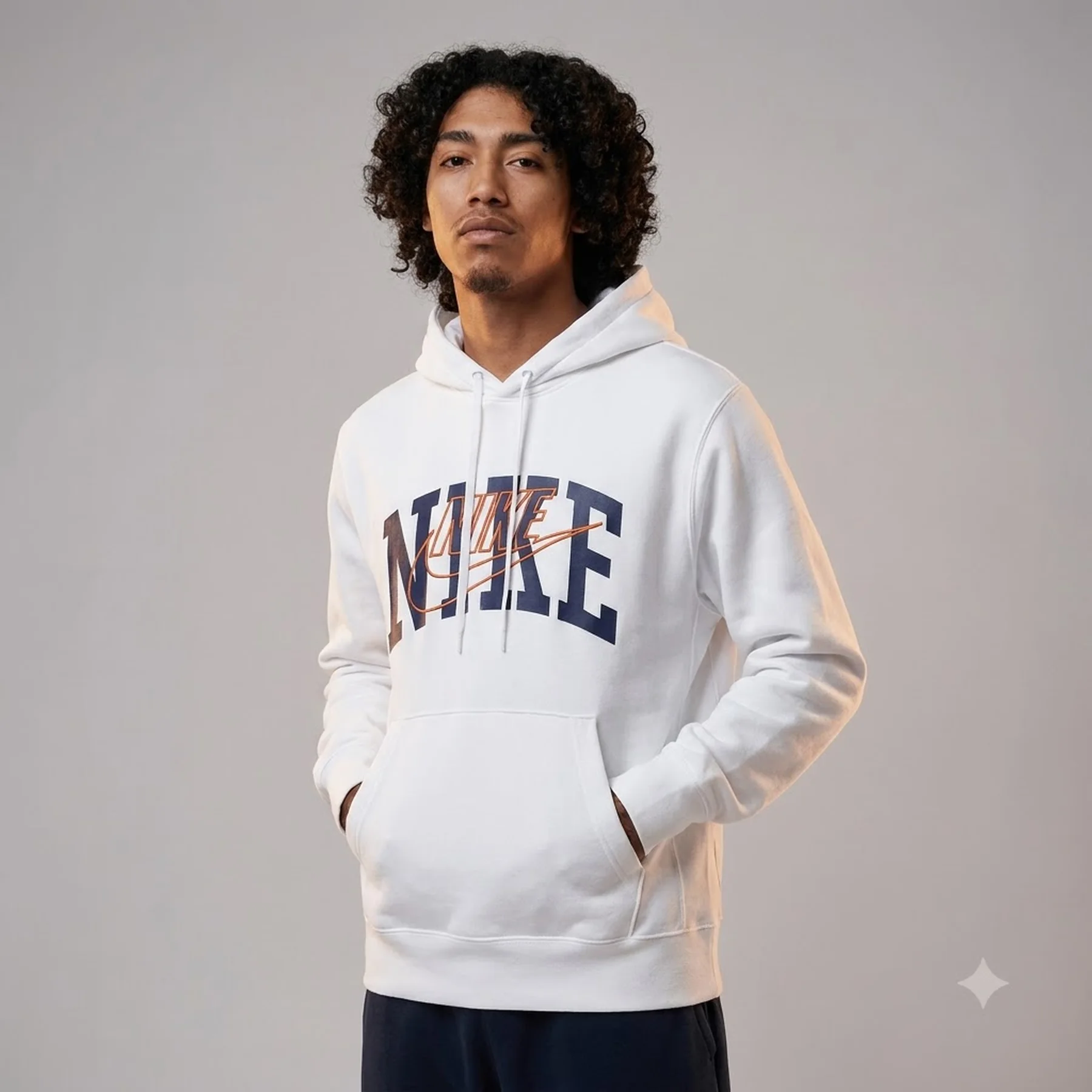Кофта чоловіча Nike Club Fleece Brushed-Back Hoodie White (FV4447-100)