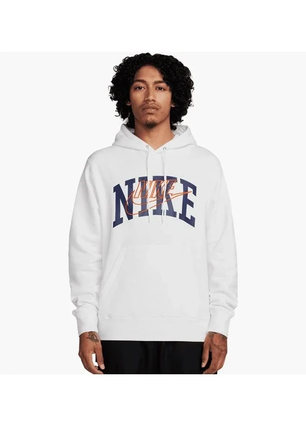 Кофта чоловіча Nike Club Fleece Brushed-Back Hoodie White (FV4447-100)