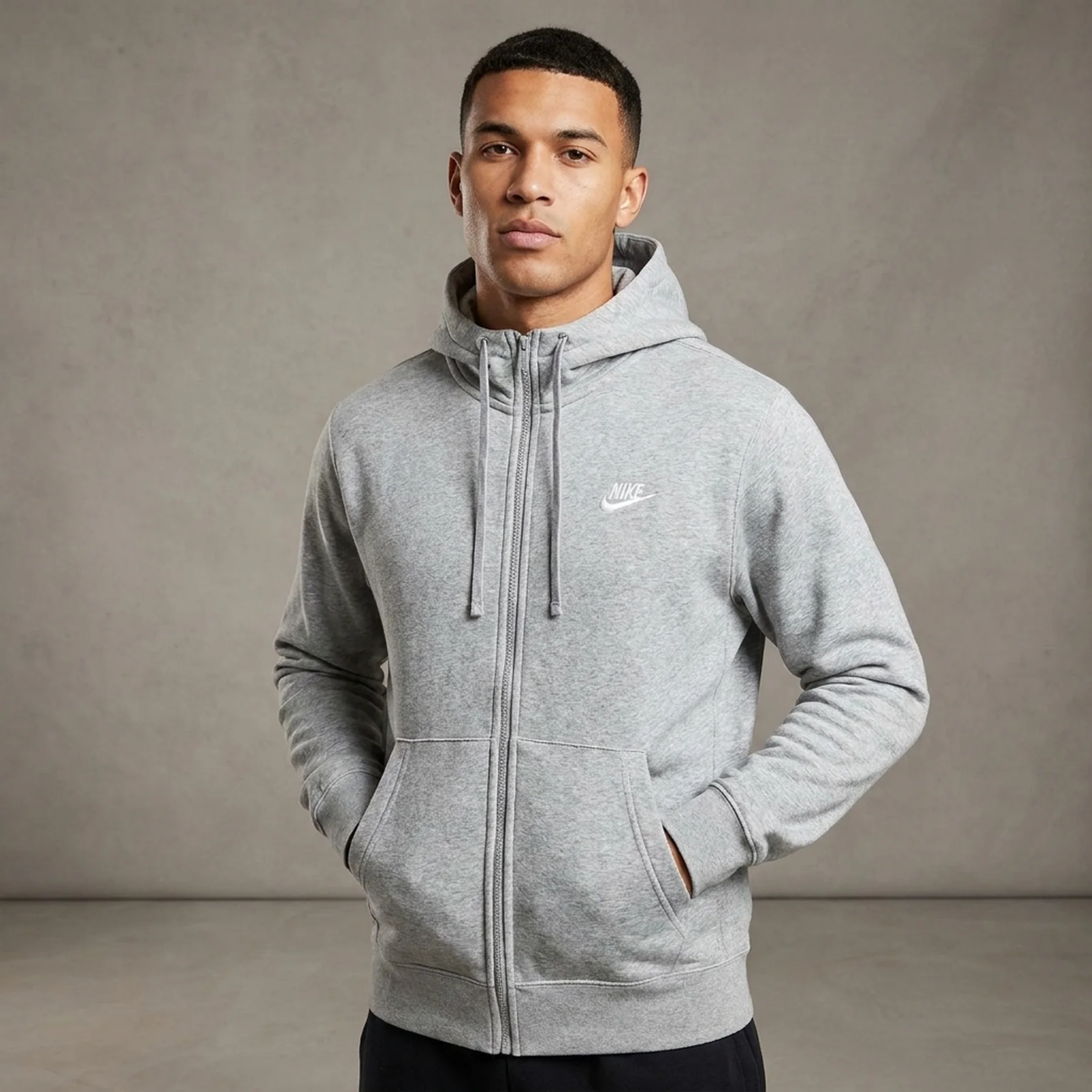 Кофта чоловіча Nike Club Fleece Grey (FN3861-063)