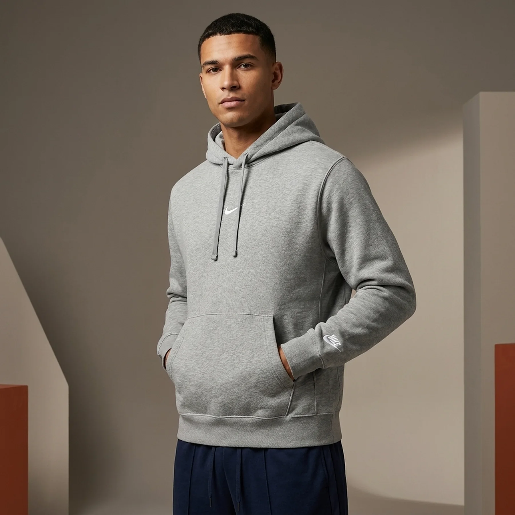 Кофта чоловіча Nike Club Fleece Grey (HV1216-063)