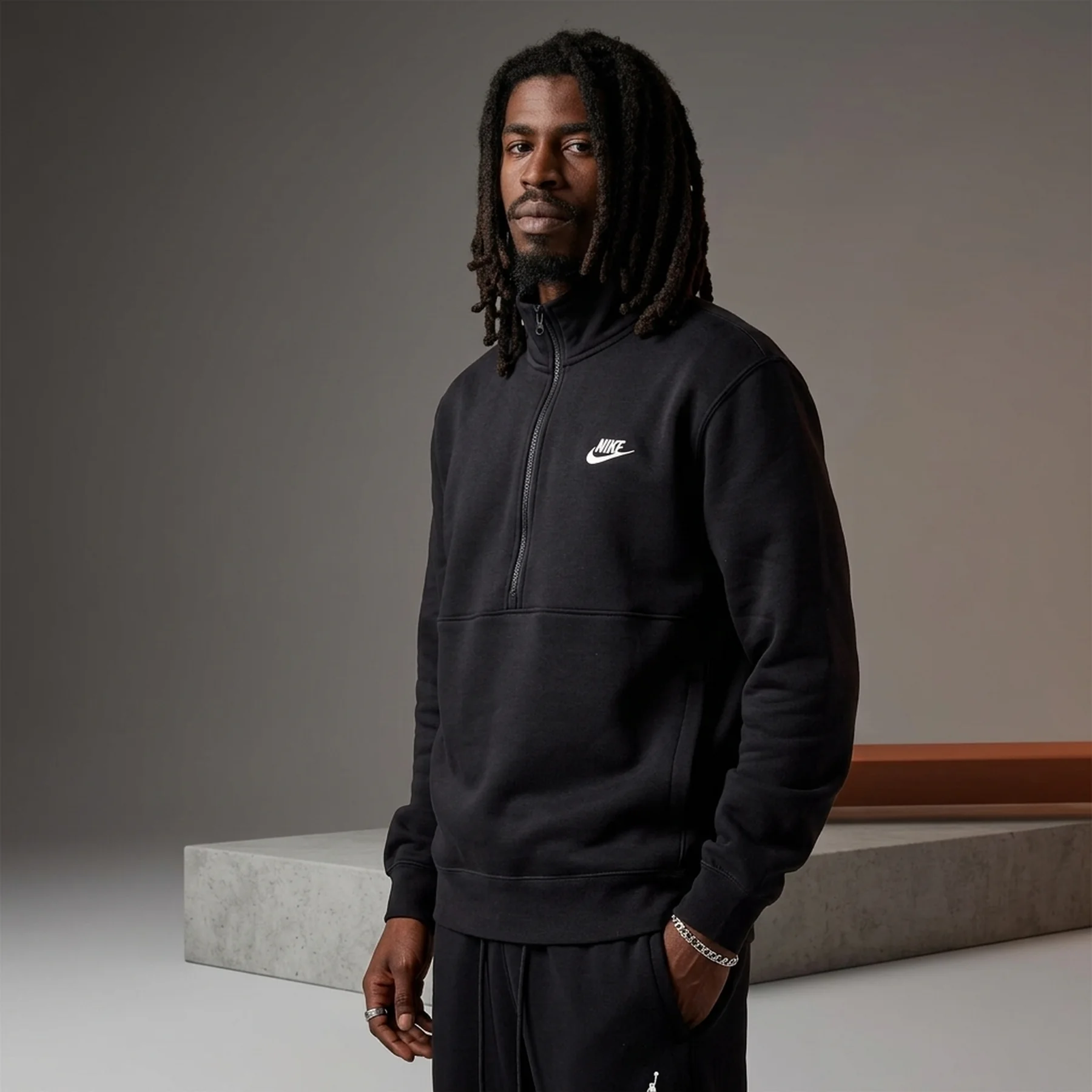 Кофта чоловіча Nike Club Fleece Half-Zip Sweatshirt (DD4732-011)