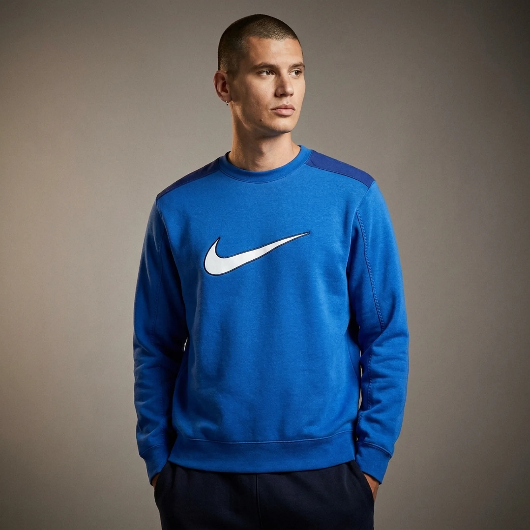 Кофта чоловіча Nike Crew Bb Blue (FN0245-480)