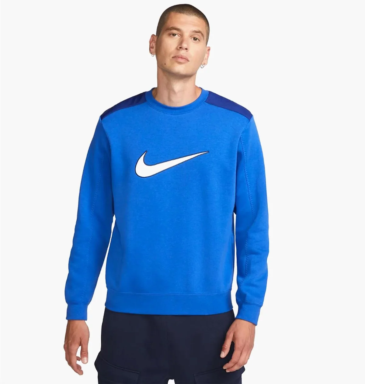 Кофта чоловіча Nike Crew Bb Blue (FN0245-480)