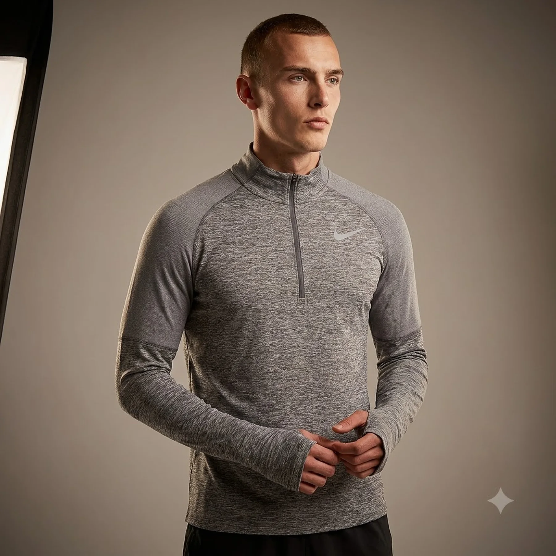 Кофта чоловіча Nike Dri-Fit Element Zip Running Grey (CD8273-021)