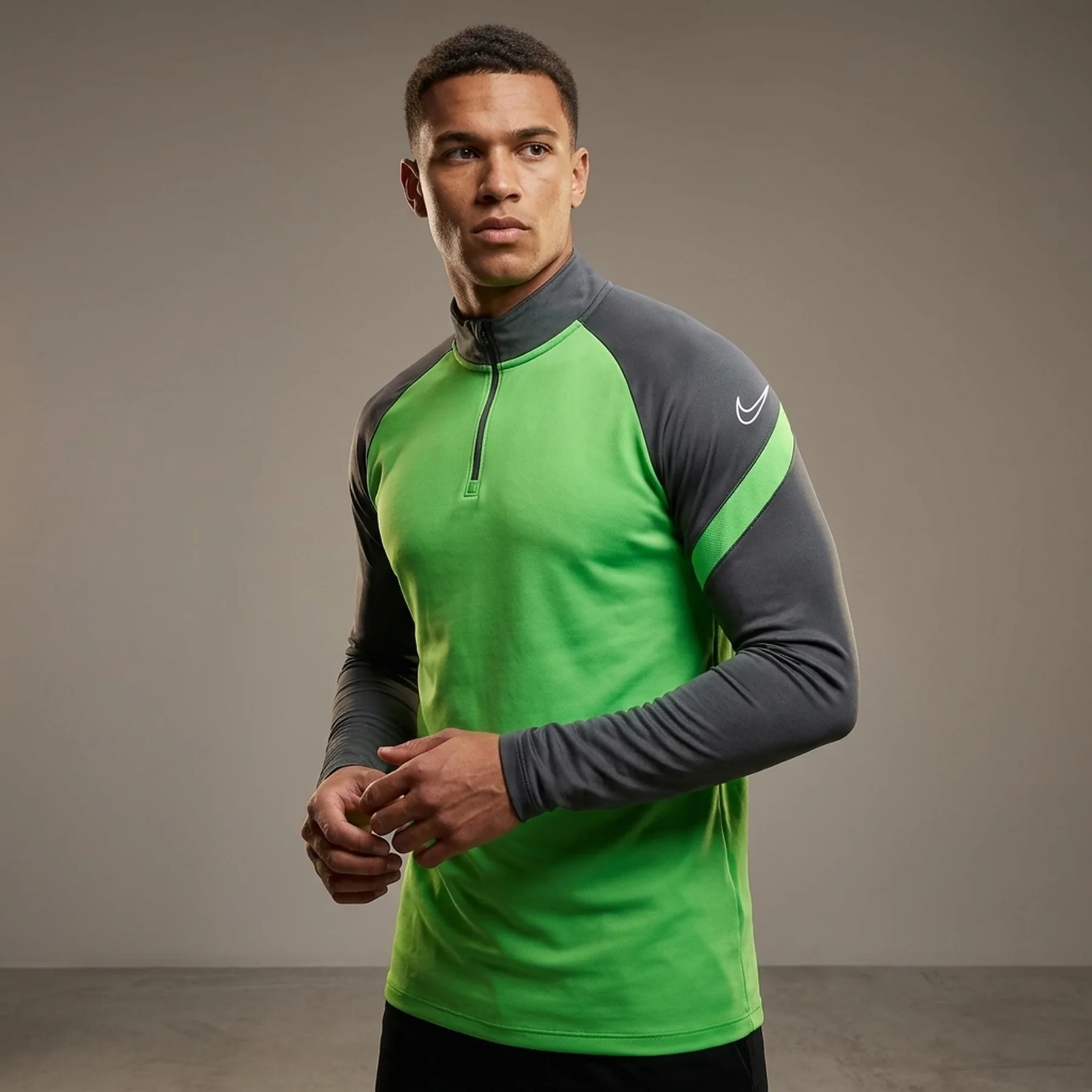 Кофта чоловіча Nike Dry Academy Dril Top Green/Grey (BV6916-398)