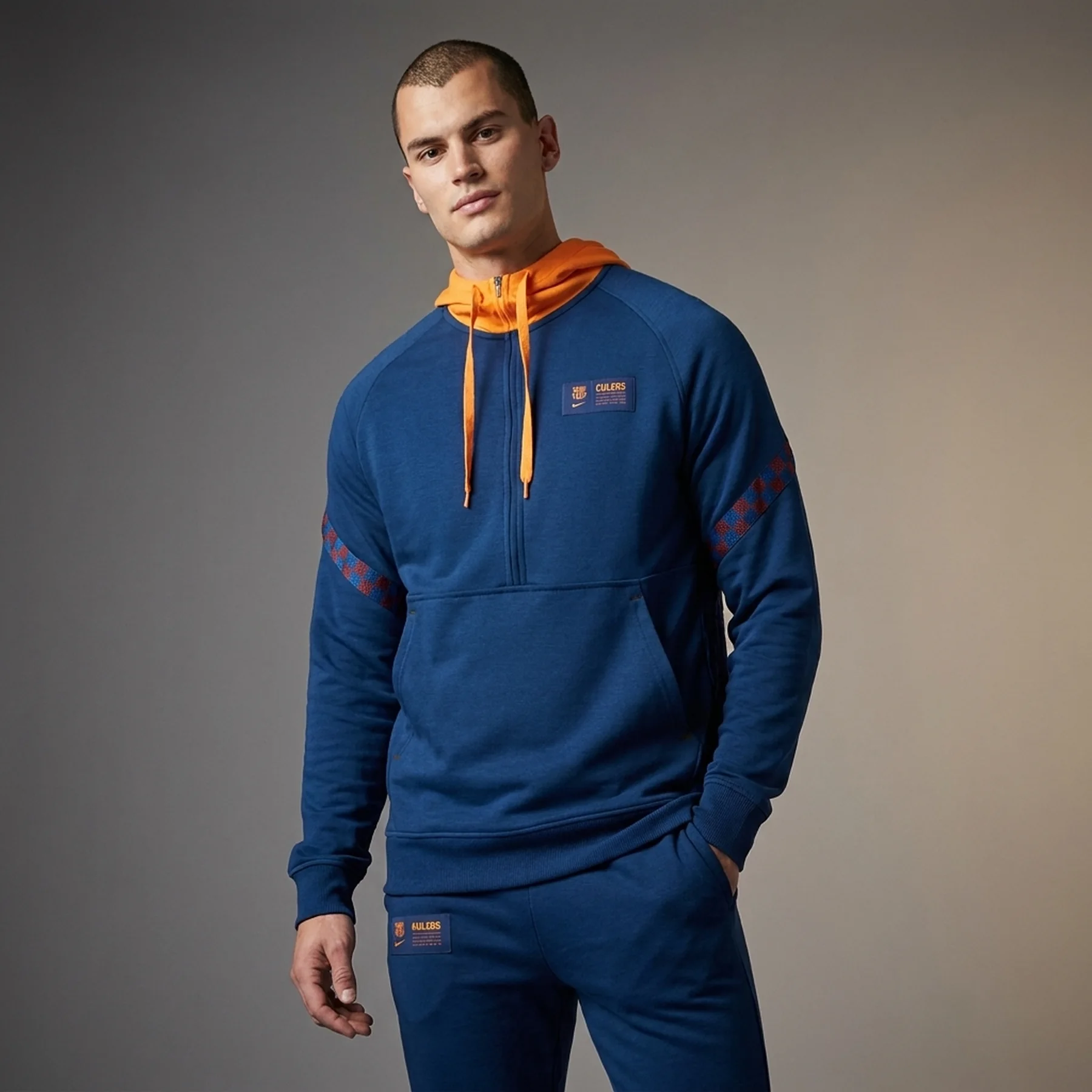Кофта чоловіча Nike Fc Barcelona Travel Blue (DB7834-492)