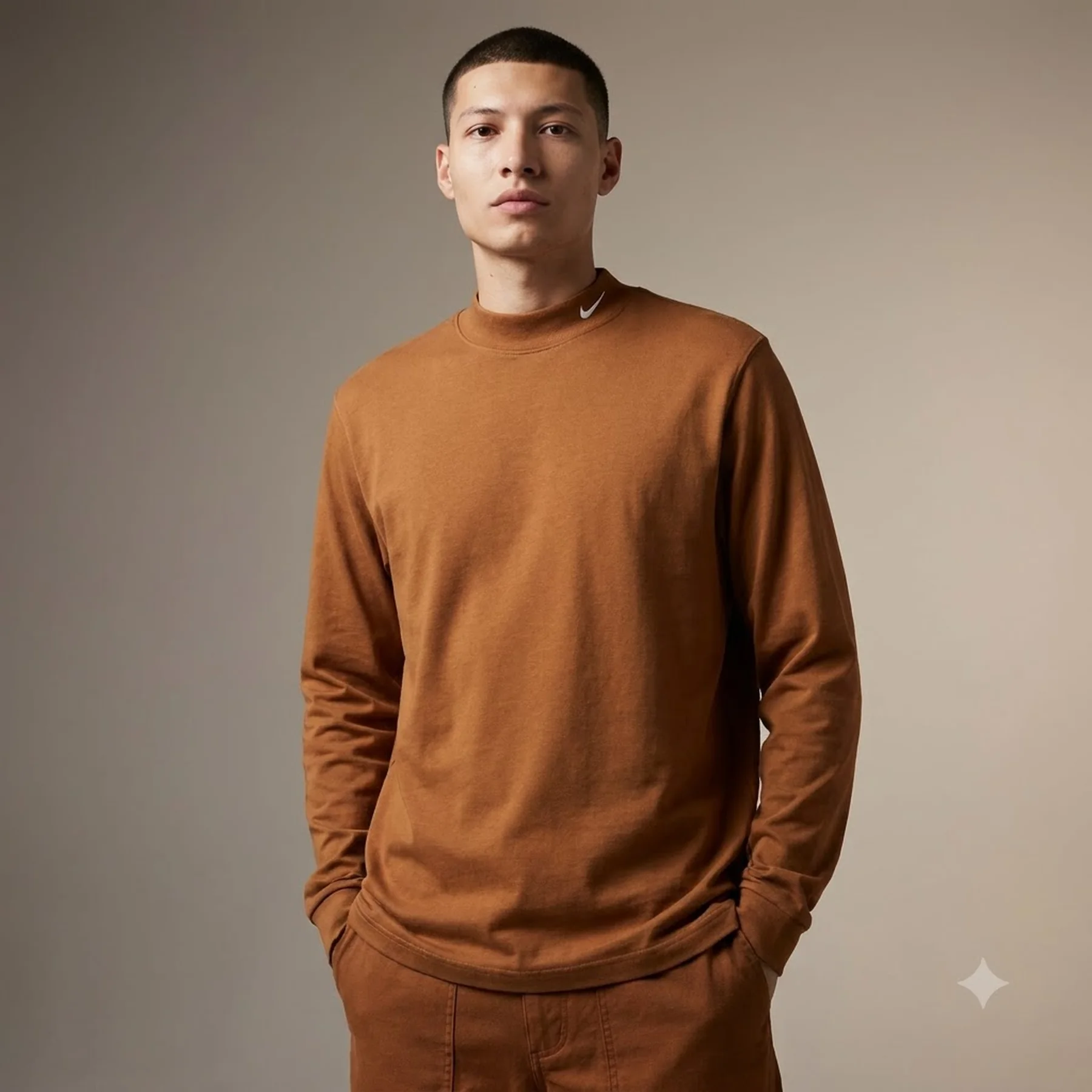 Кофта чоловіча Nike Life Brown (DX5868-270)