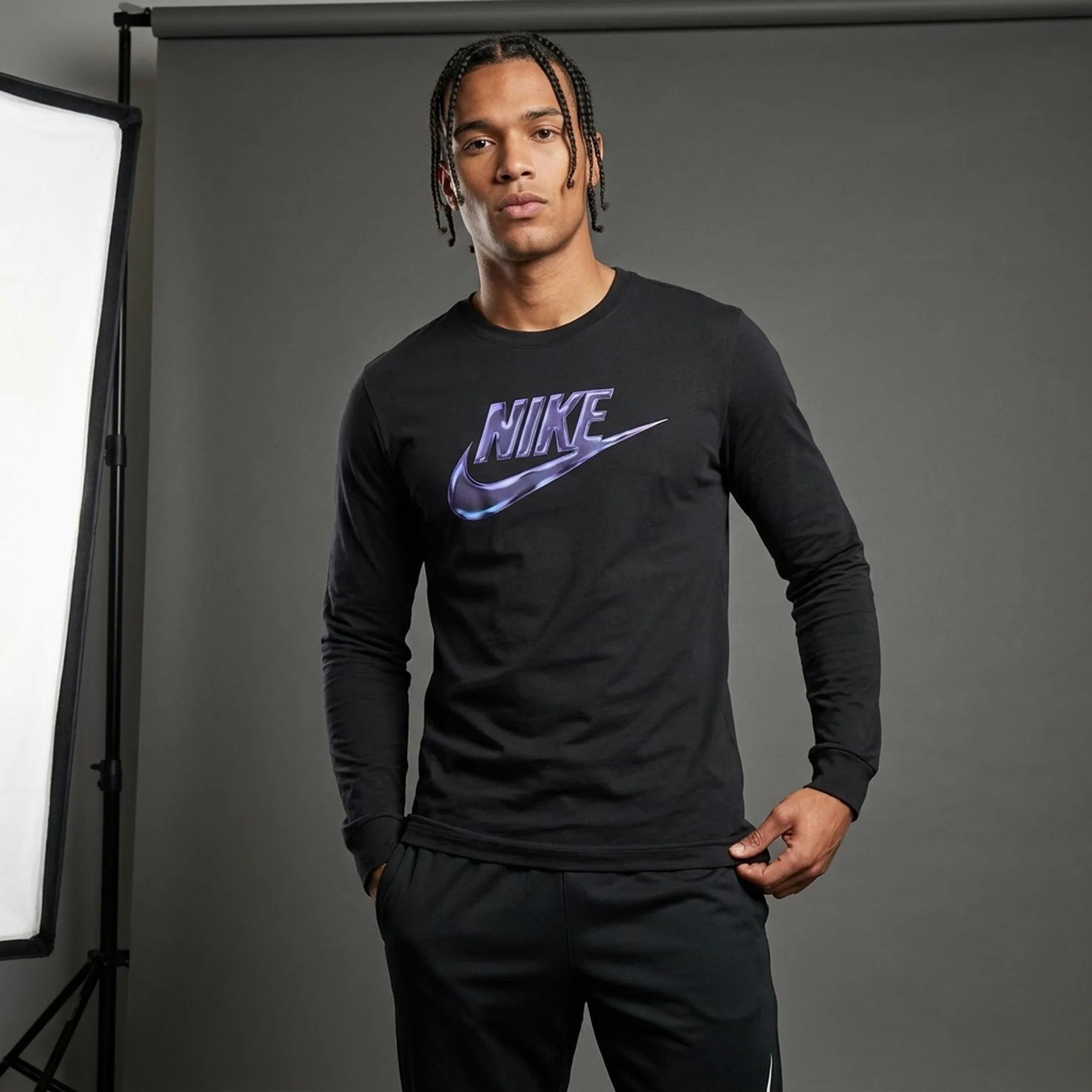 Кофта чоловіча Nike Ls Silicone Graphic Tee (HJ3299-010)