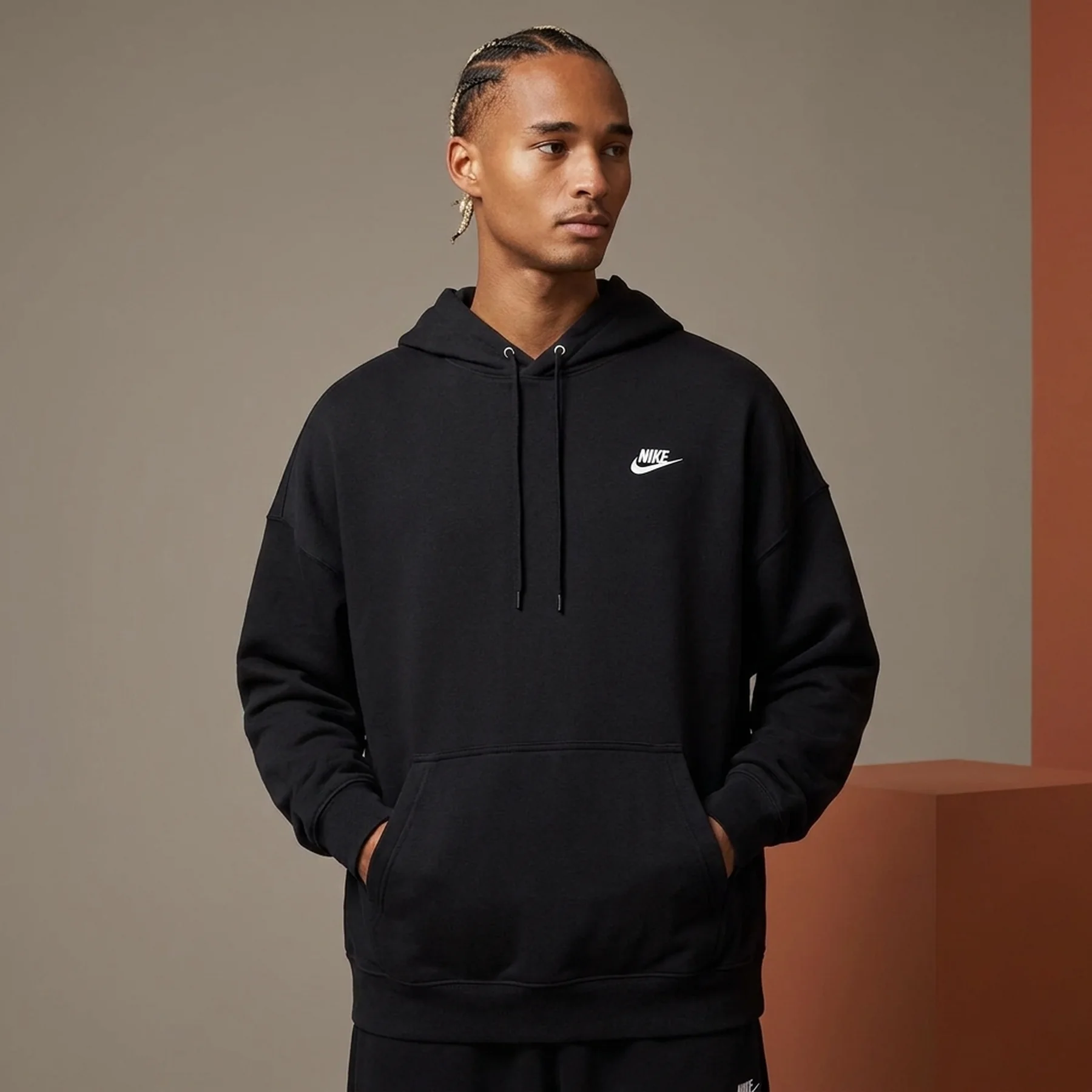 Кофта чоловіча Nike M Nk Club Ft Oversized Po Hdy (HJ1816-010)