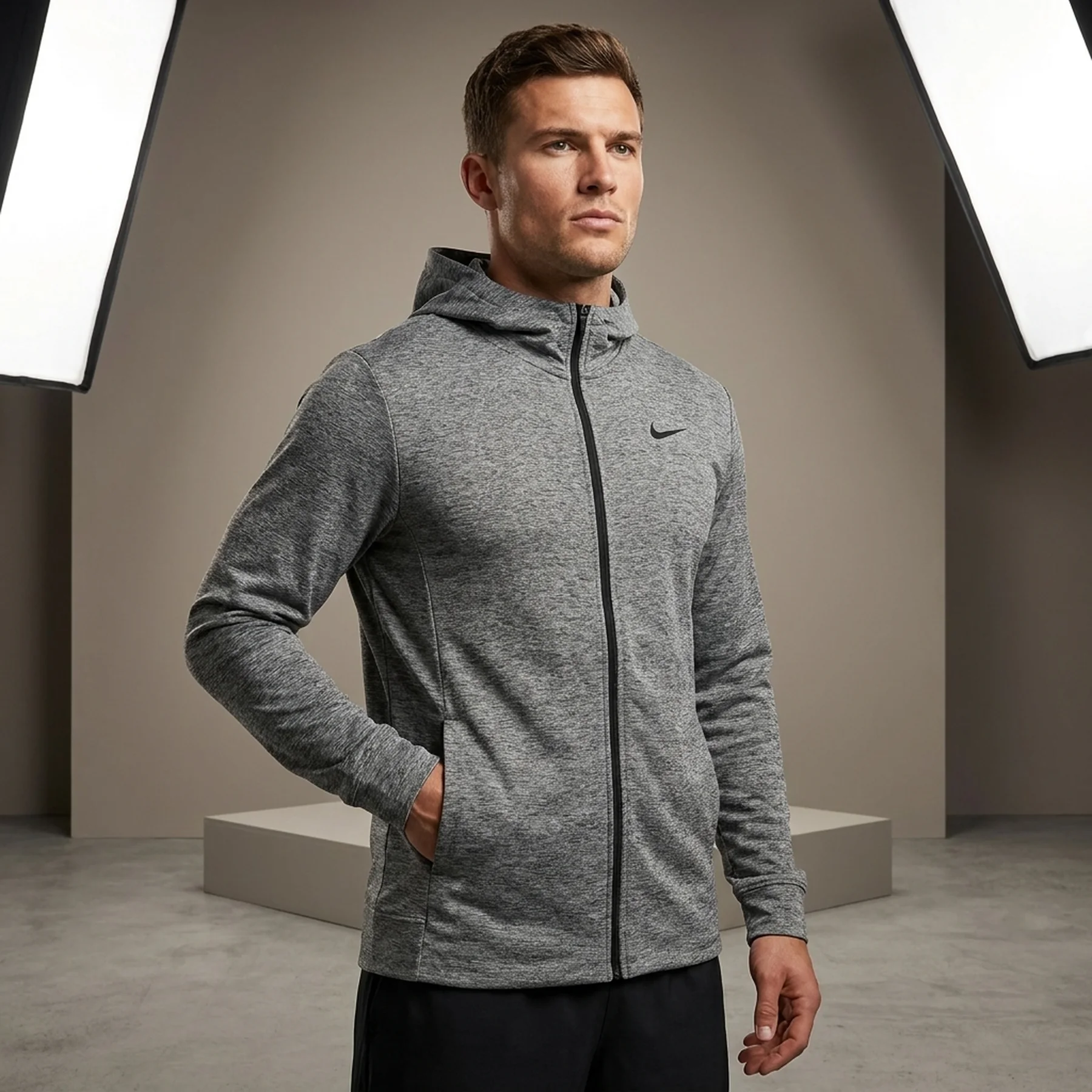 Кофта чоловіча Nike M Nk Dry Hoodie Fz Hprdry Lt (BQ2864-032)
